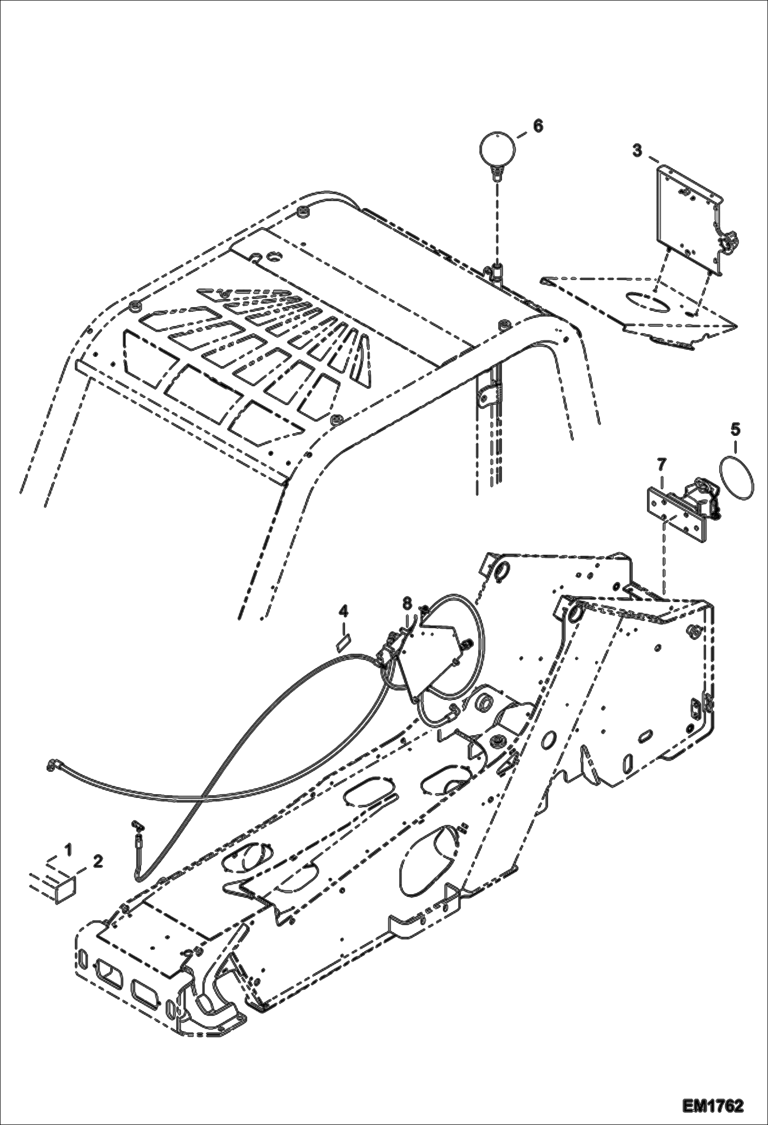 Схема запчастей Bobcat T2566 - LOCAL LEGISLATION COMPLIANCE SET (Belgium Tractor Version) ACCESSORIES & OPTIONS