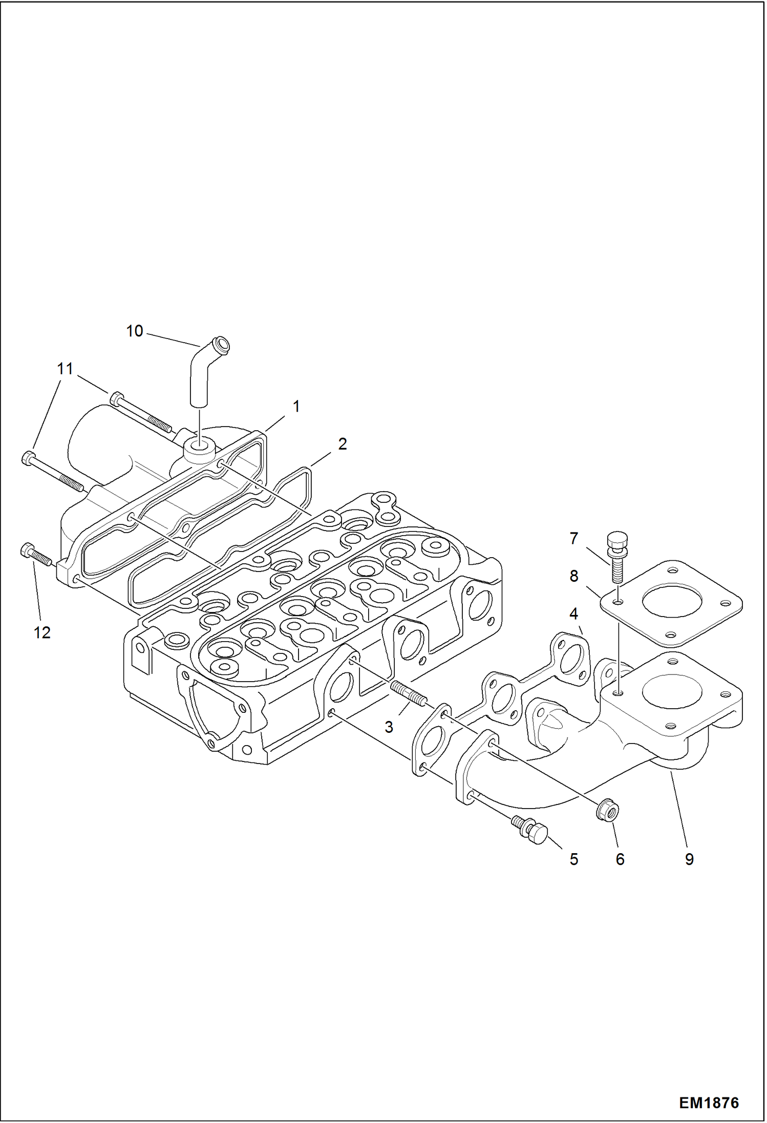 Схема запчастей Bobcat 319 - MANIFOLDS POWER UNIT