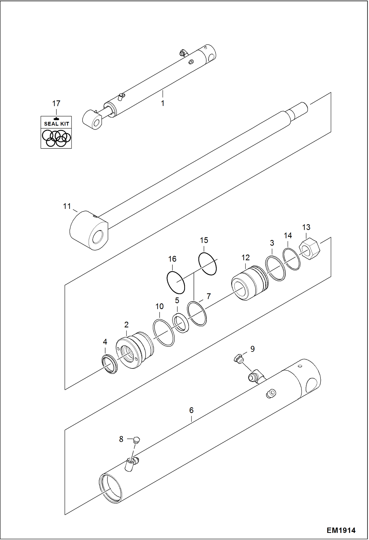 Схема запчастей Bobcat 321 - BOOM CYLINDER HYDRAULIC SYSTEM