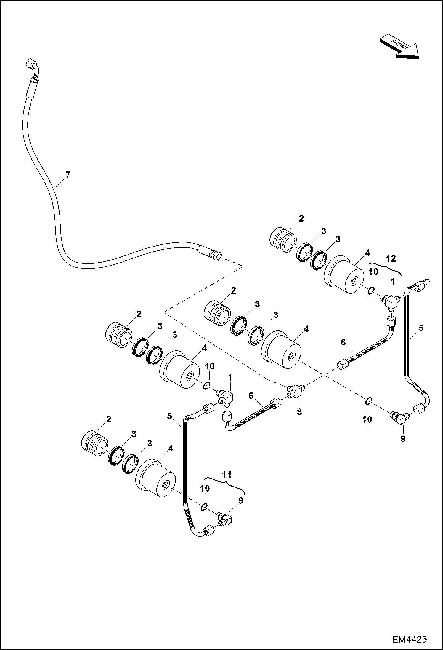 Схема запчастей Bobcat BACKHOE - LOCKING CYLINDERS (A2HH, A36S) BACKHOE
