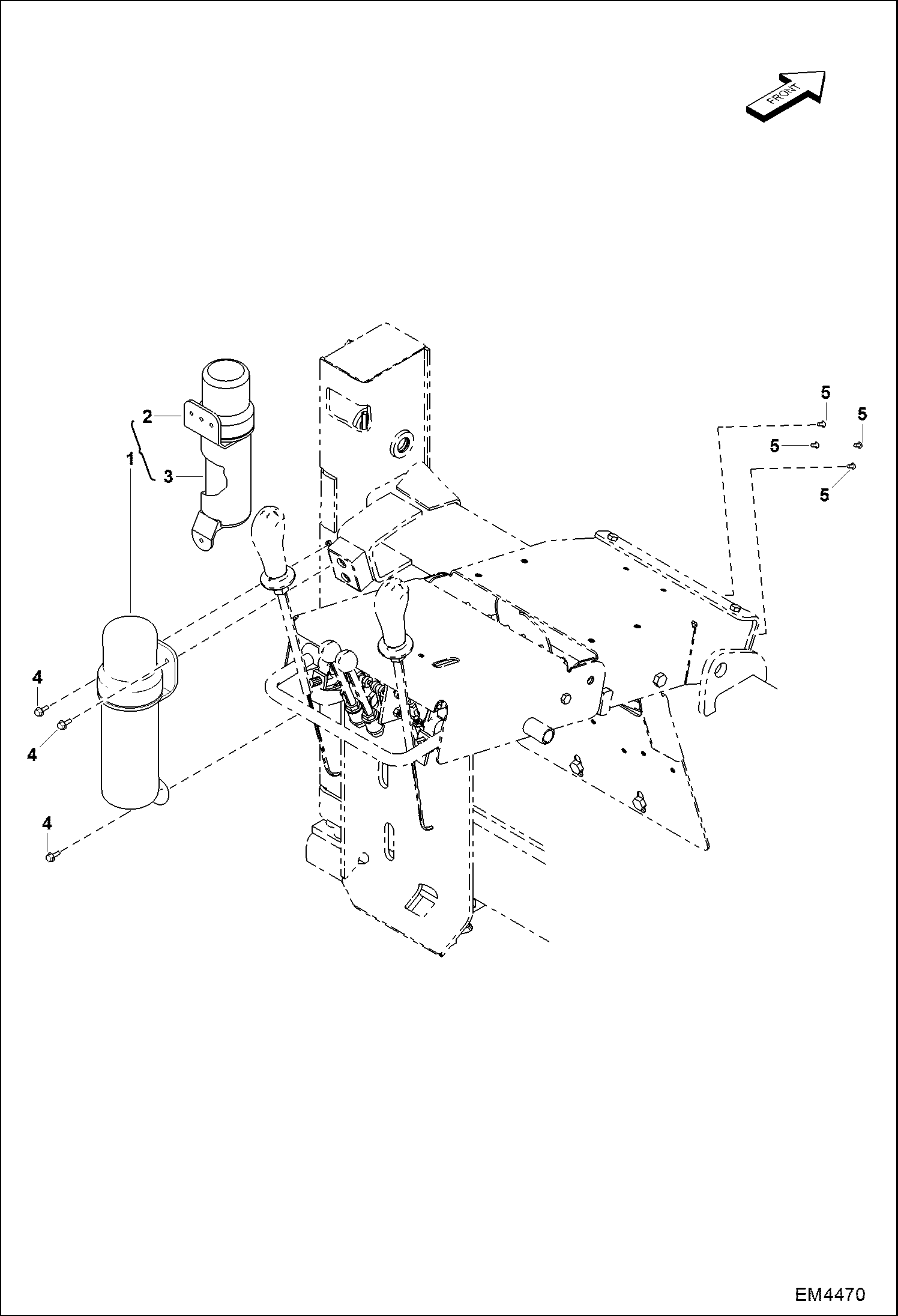 Схема запчастей Bobcat BACKHOE - MANUAL CONTAINER (A6TW) BACKHOE