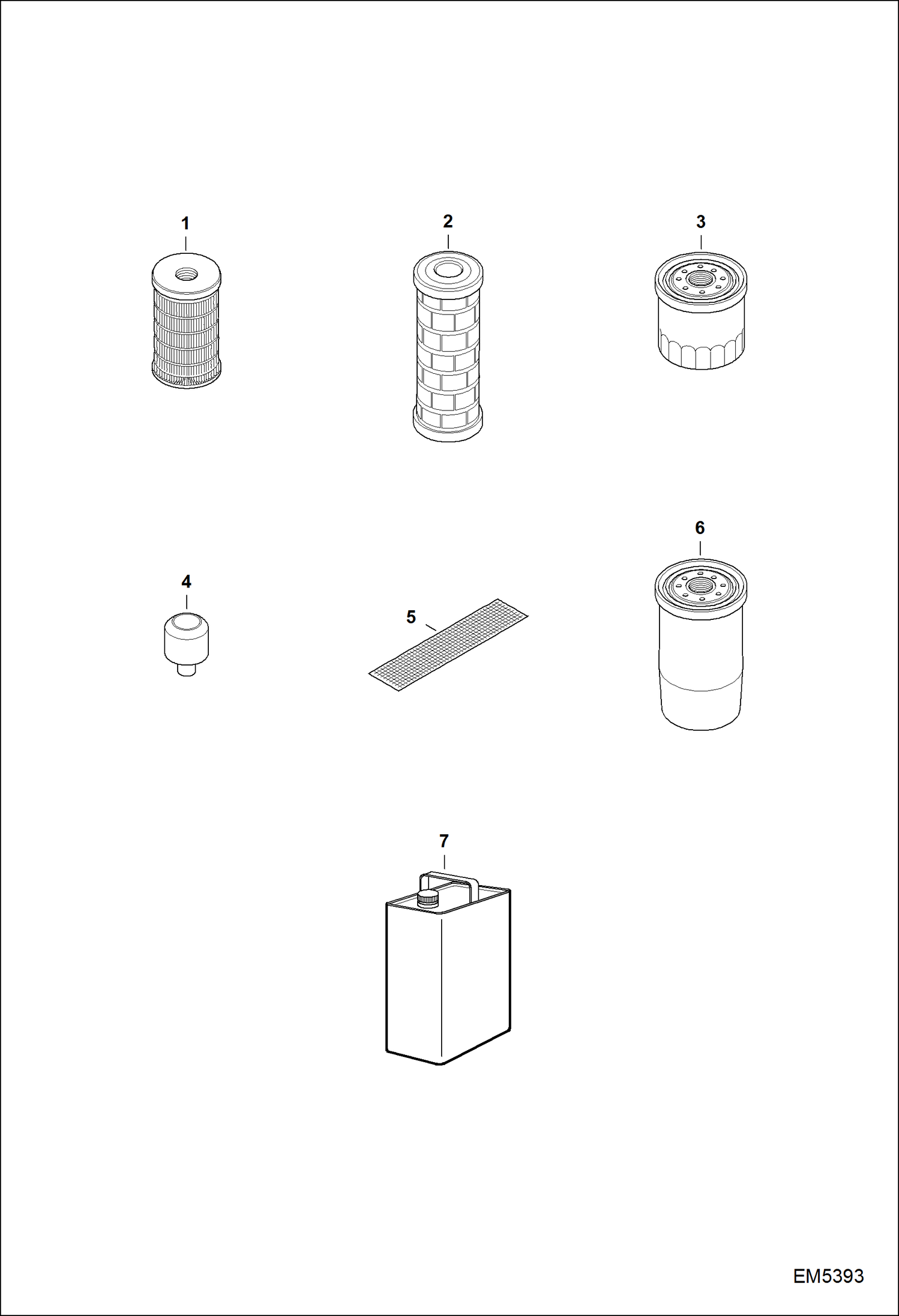 Схема запчастей Bobcat T2556 - SCHEDULED MAINTENANCE ITEMS (Every 500 Hours) MAINTENANCE ITEMS
