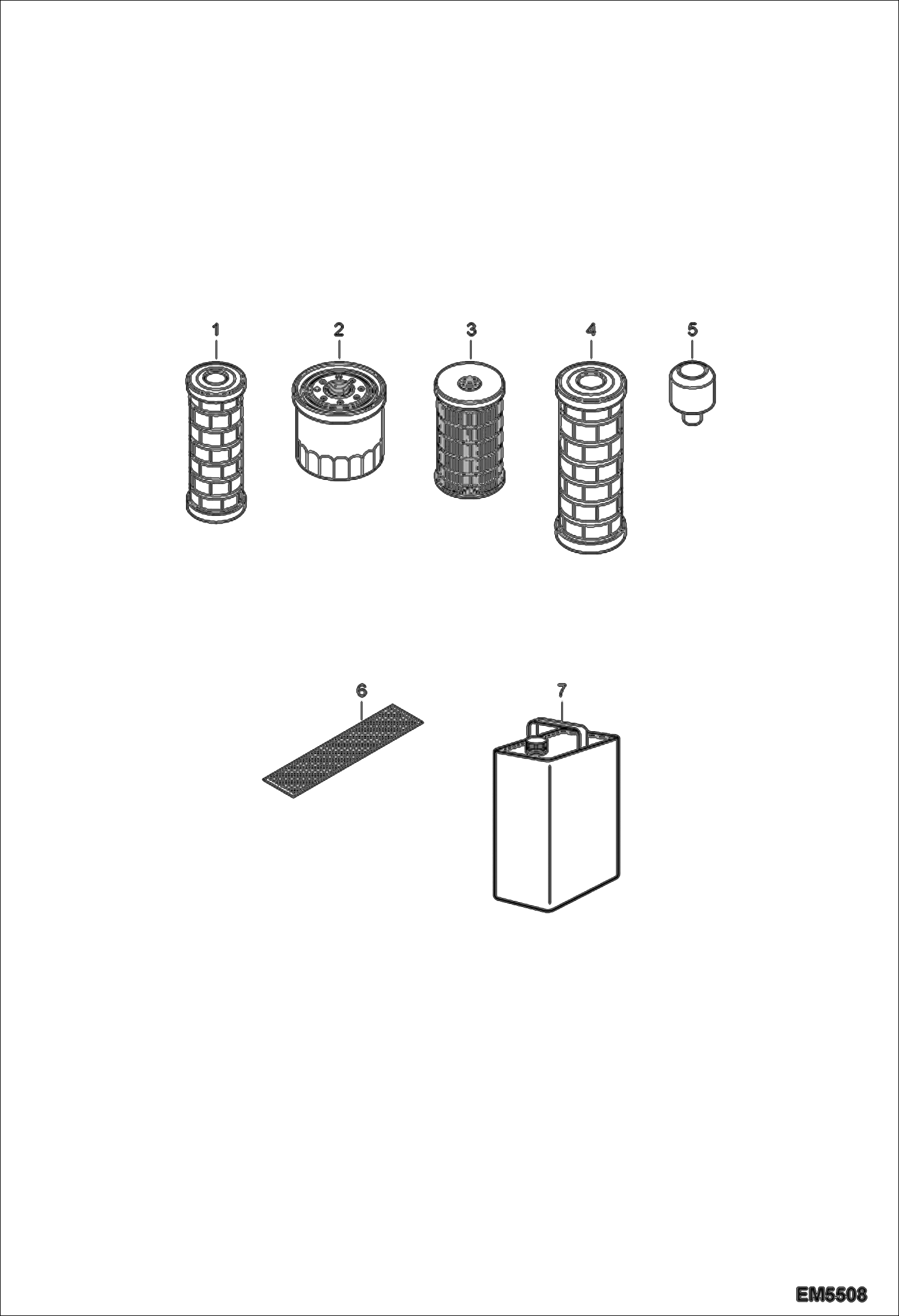 Схема запчастей Bobcat T35120L - SCHEDULED MAINTENANCE ITEMS (Every 500 Hours) MAINTENANCE ITEMS