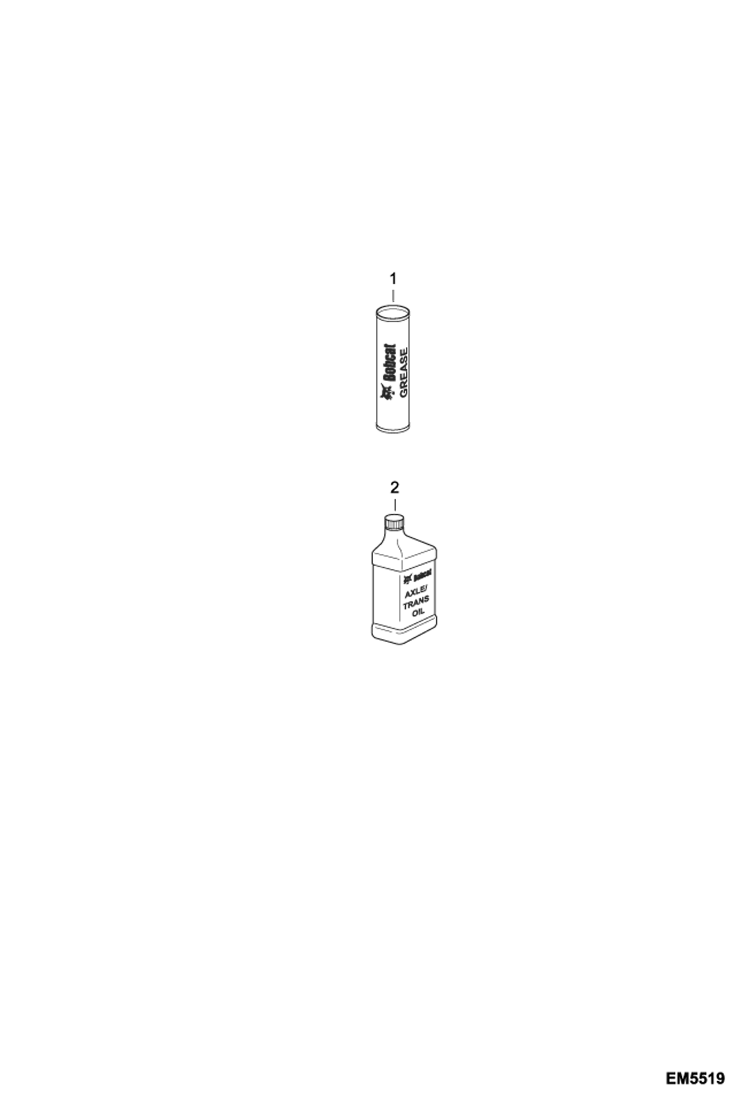 Схема запчастей Bobcat E80 - SCHEDULED MAINTENANCE ITEMS (Every 1000 Hours Or Every 12 Months EMEA) MAINTENANCE ITEMS