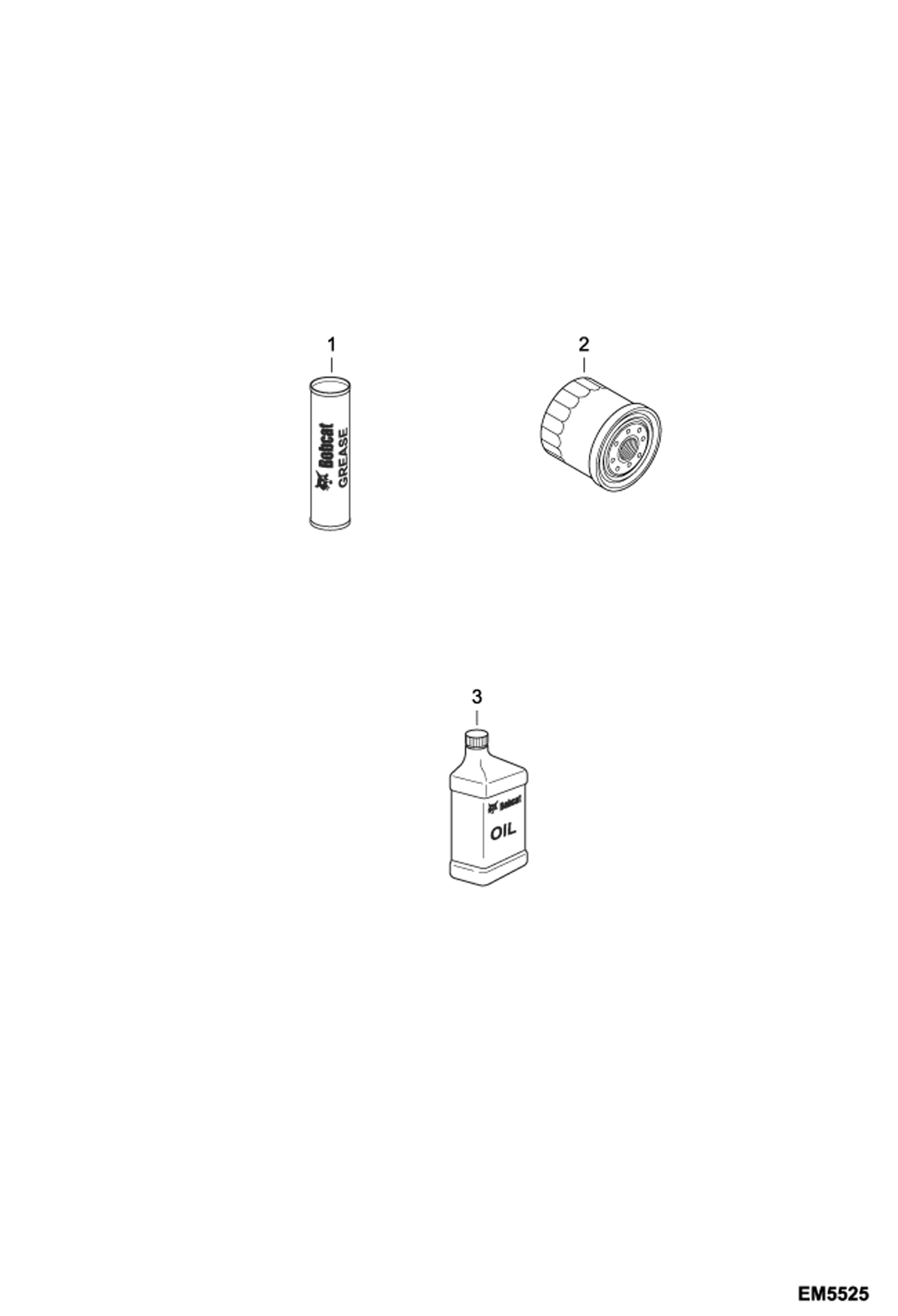 Схема запчастей Bobcat E80 - SCHEDULED MAINTENANCE ITEMS (Every 250 Hours US) MAINTENANCE ITEMS