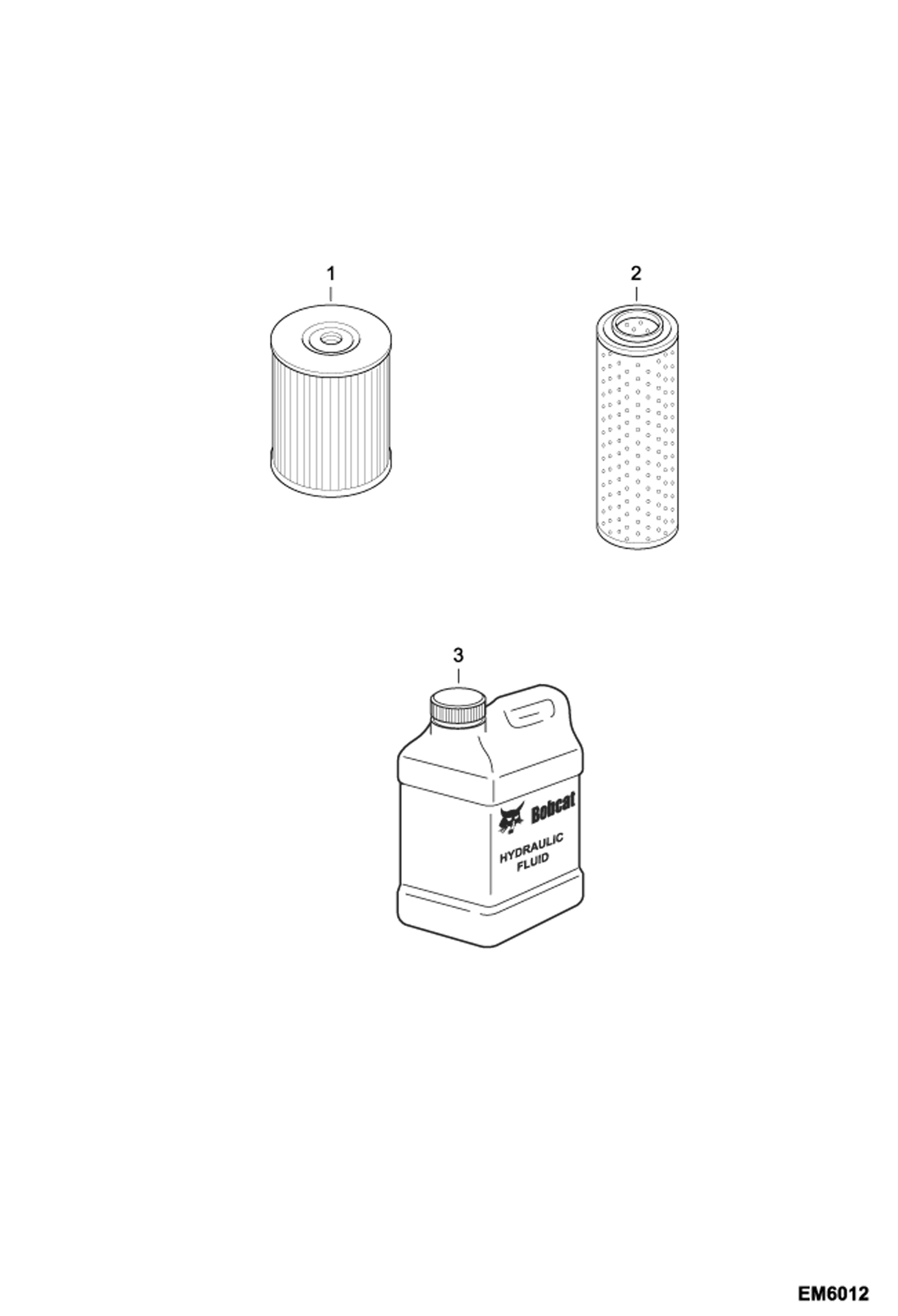 Схема запчастей Bobcat E80 - SCHEDULED MAINTENANCE ITEMS (Every 2000 Hours Or Every 12 Months EMEA) MAINTENANCE ITEMS
