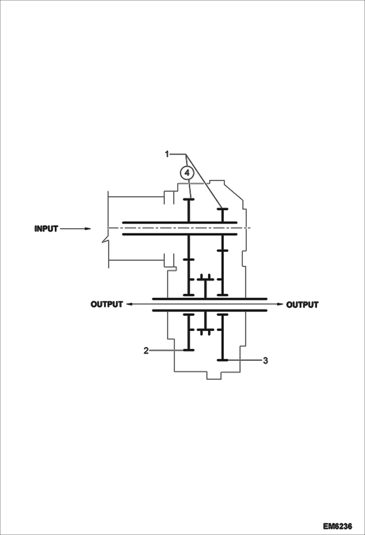 Схема запчастей Bobcat TR45190 - GEARS DRIVE SYSTEM