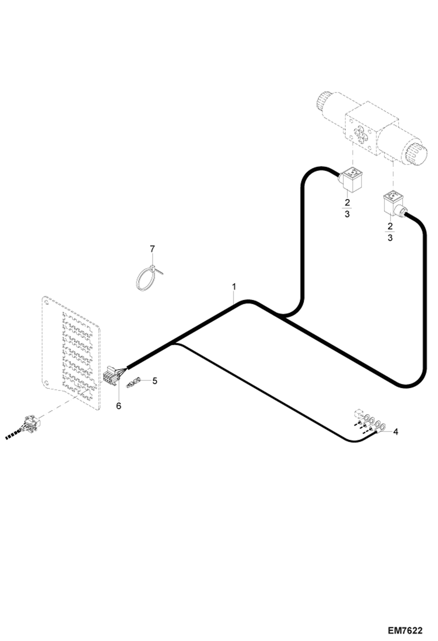 Схема запчастей Bobcat 442 - 2ND ADDITIONAL CONTROL UNIT ELECTRICAL SYSTEM