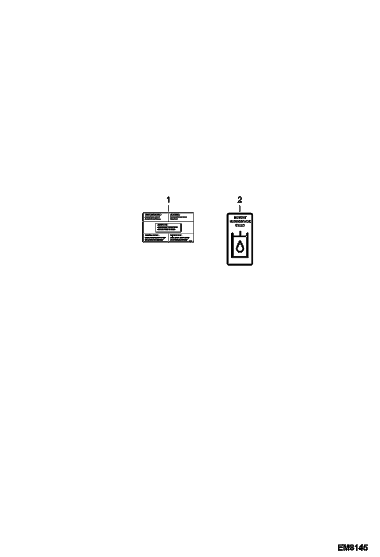 Схема запчастей Bobcat T2250 - DECALS (Inside) ACCESSORIES & OPTIONS