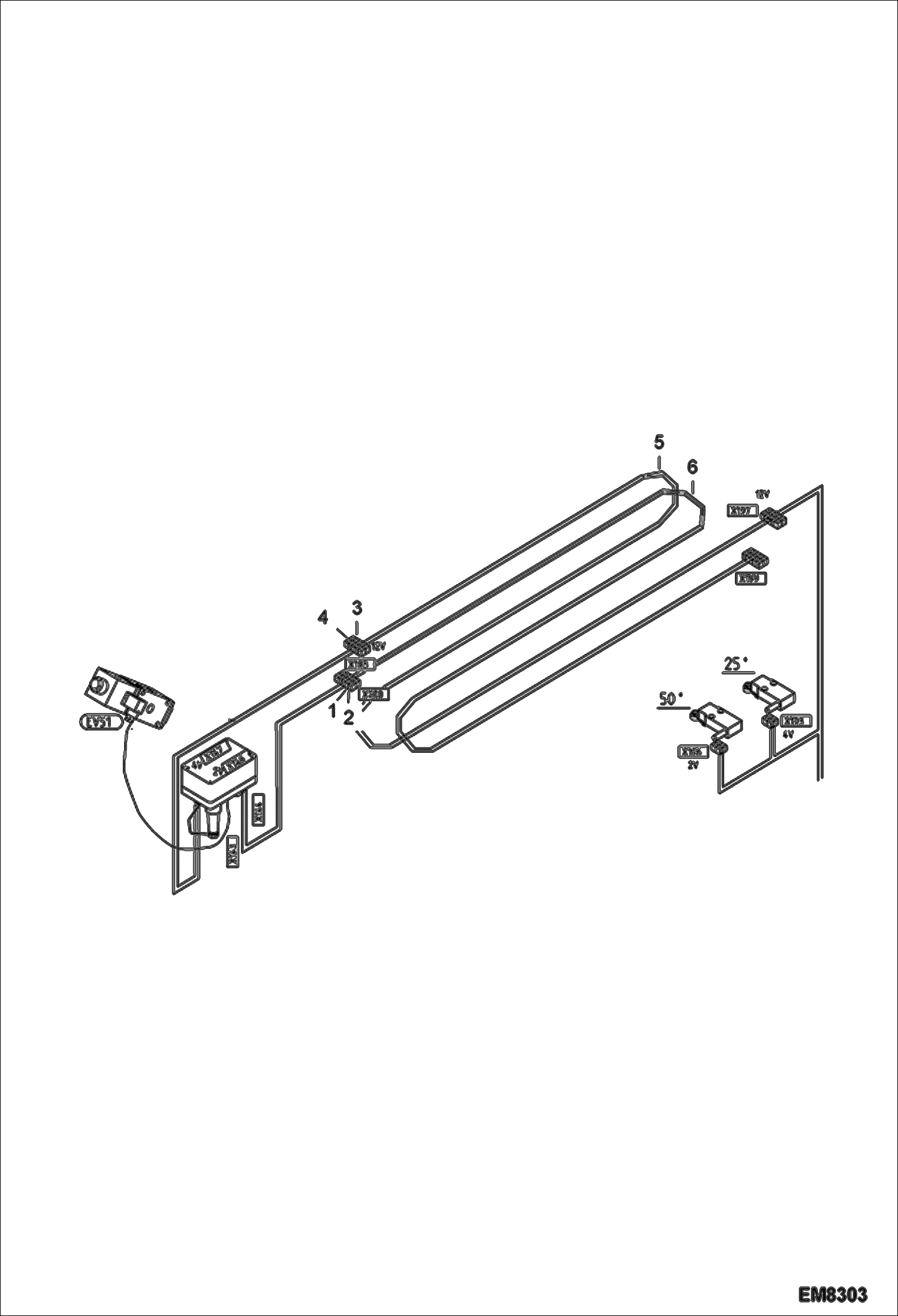 Схема запчастей Bobcat VR638 - ELECTRICAL CIRCUIT ARM ELECTRICAL SYSTEM