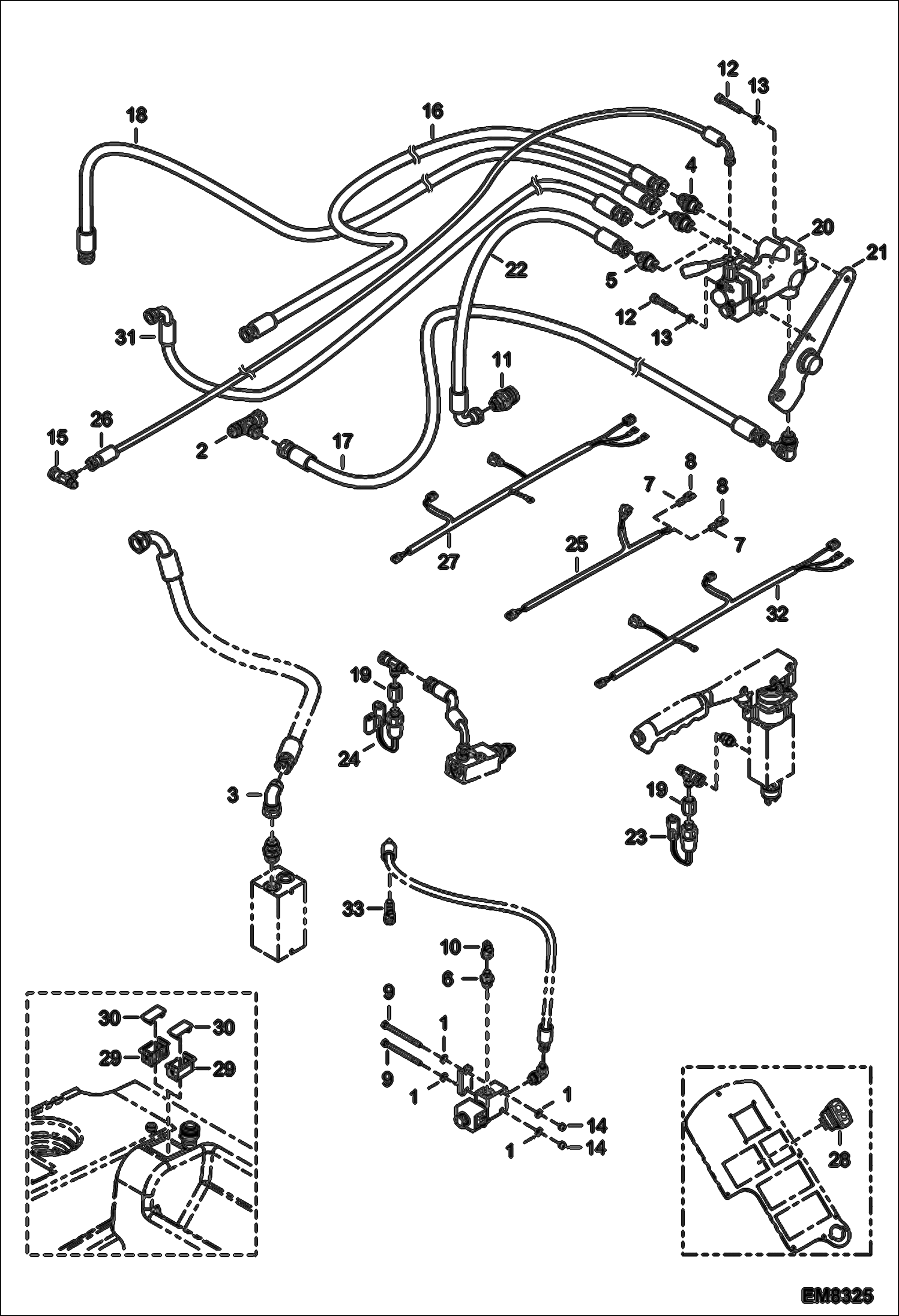 Схема запчастей Bobcat T35100 - TRAILER BRAKE ITALY VERSION (S/N A8HD15000 & Above, A8GW15000 & Above, A8GT15000 & Above) ACCESSORIES & OPTIONS