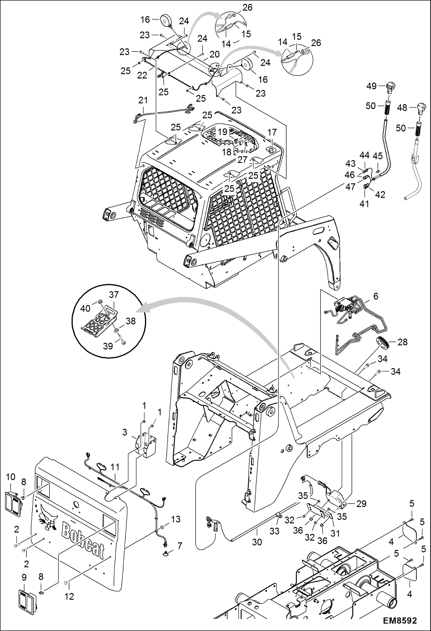 Схема запчастей Bobcat S-Series - JAPAN PACKAGE ACCESSORIES & OPTIONS