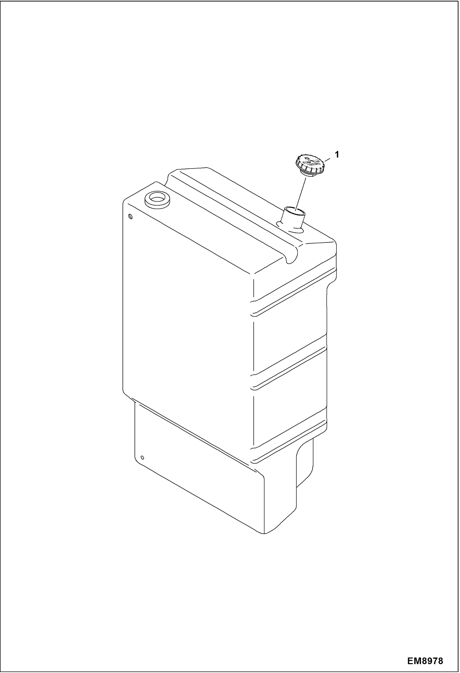Схема запчастей Bobcat T2250 - FUEL CAP (W/Lock) ACCESSORIES & OPTIONS