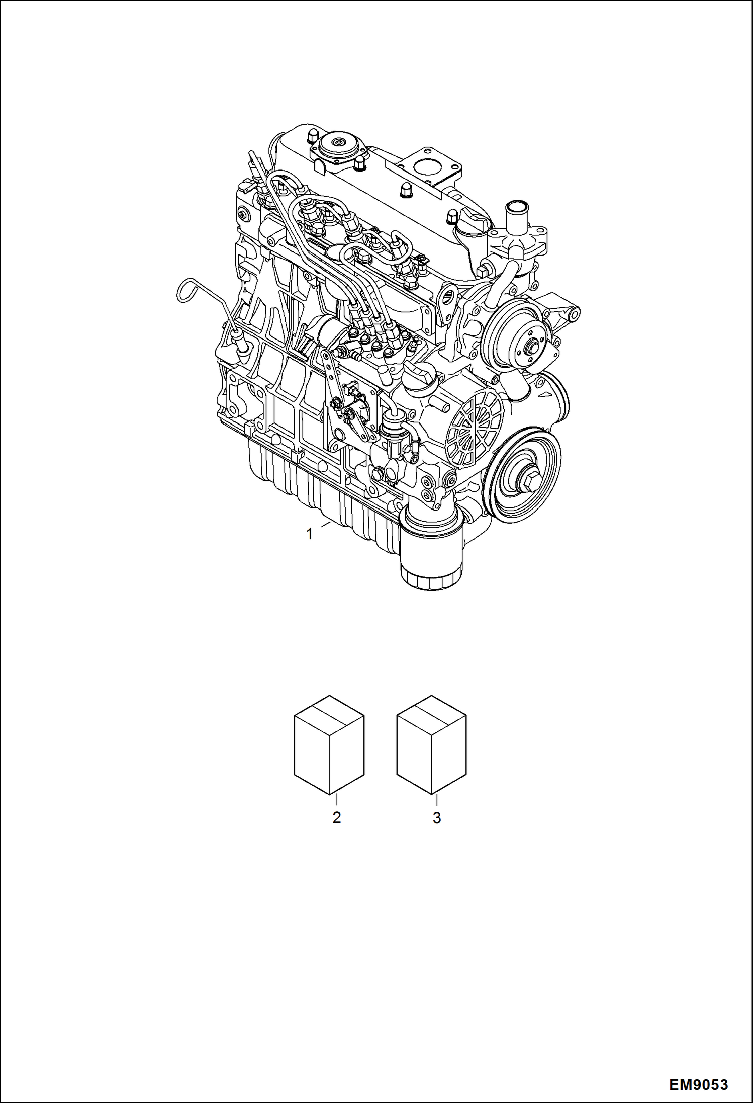 Схема запчастей Bobcat S-Series - ENGINE & GASKET KITS POWER UNIT