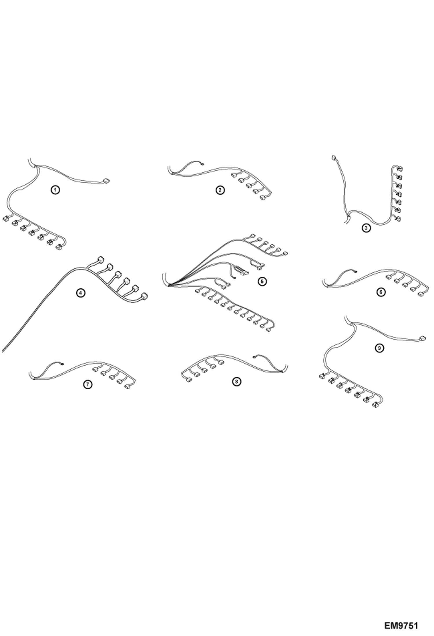 Схема запчастей Bobcat TR38160 - CABLES HARNESSES ELECTRICAL SYSTEM