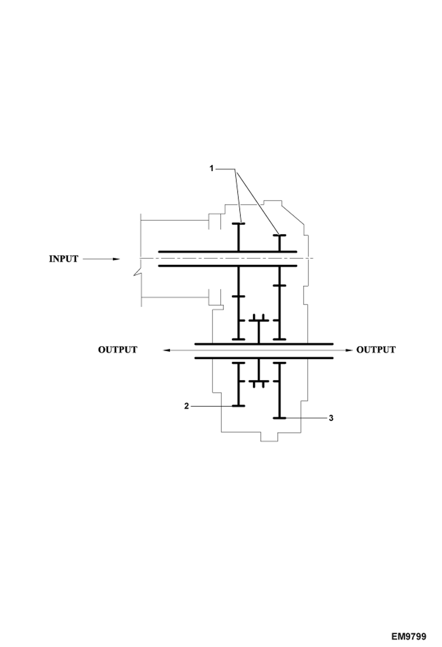 Схема запчастей Bobcat TR38160 - GEARS DRIVE SYSTEM