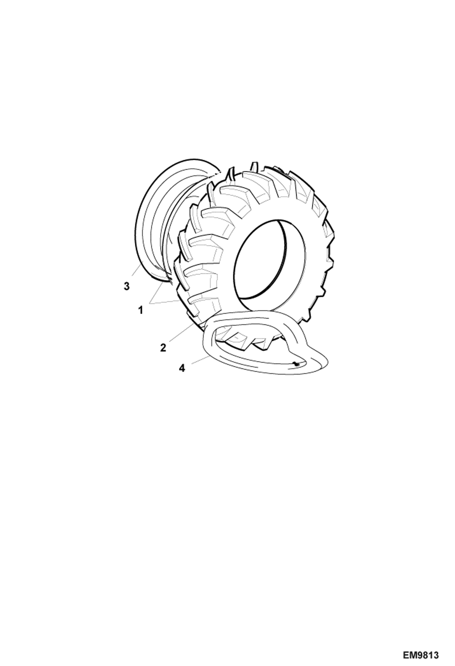 Схема запчастей Bobcat TR38160 - WHEELS DRIVE SYSTEM