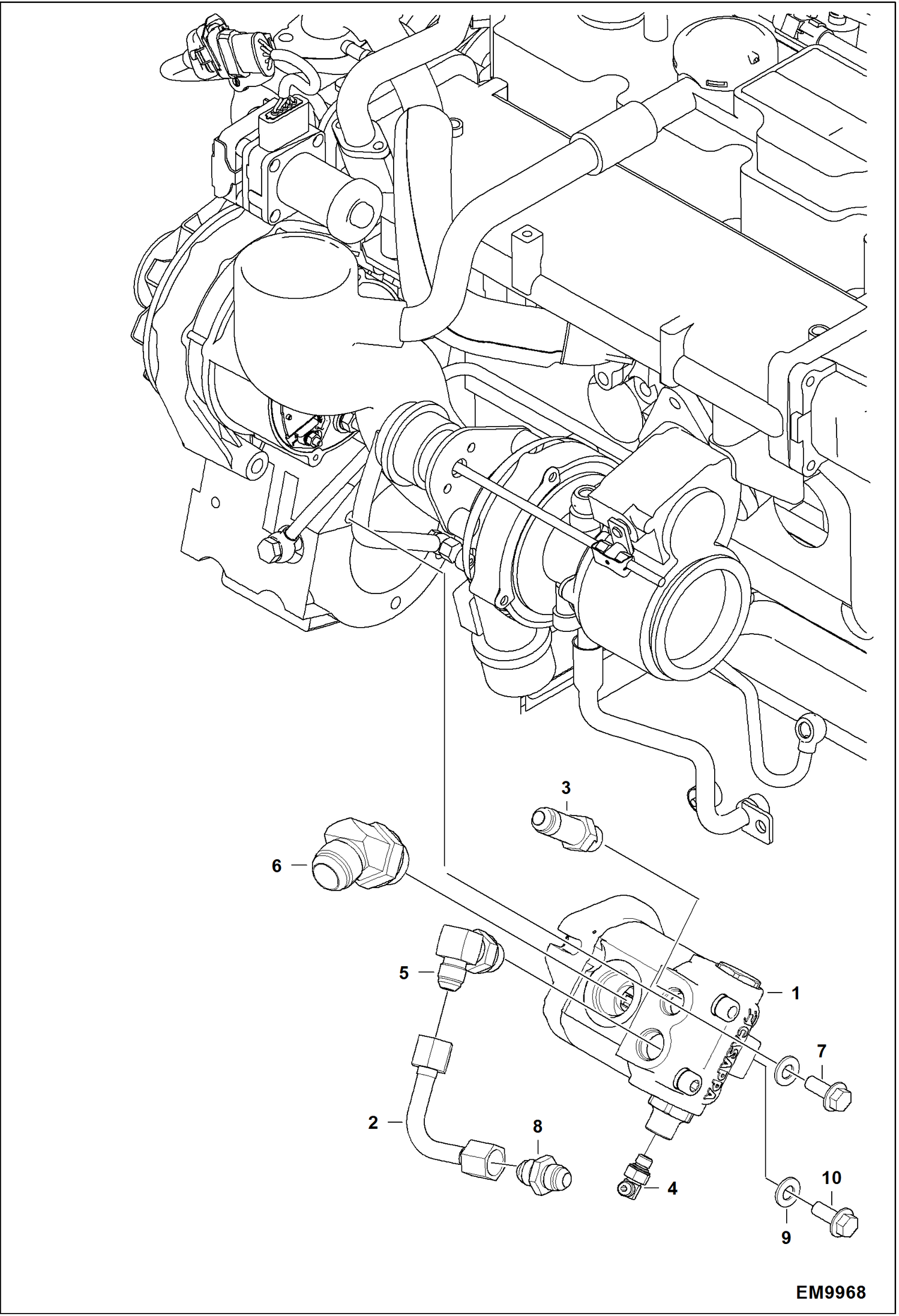 Схема запчастей Bobcat TL470HF - HYDRAULIC CIRCUITRY (Fan Pump) HYDRAULIC SYSTEM