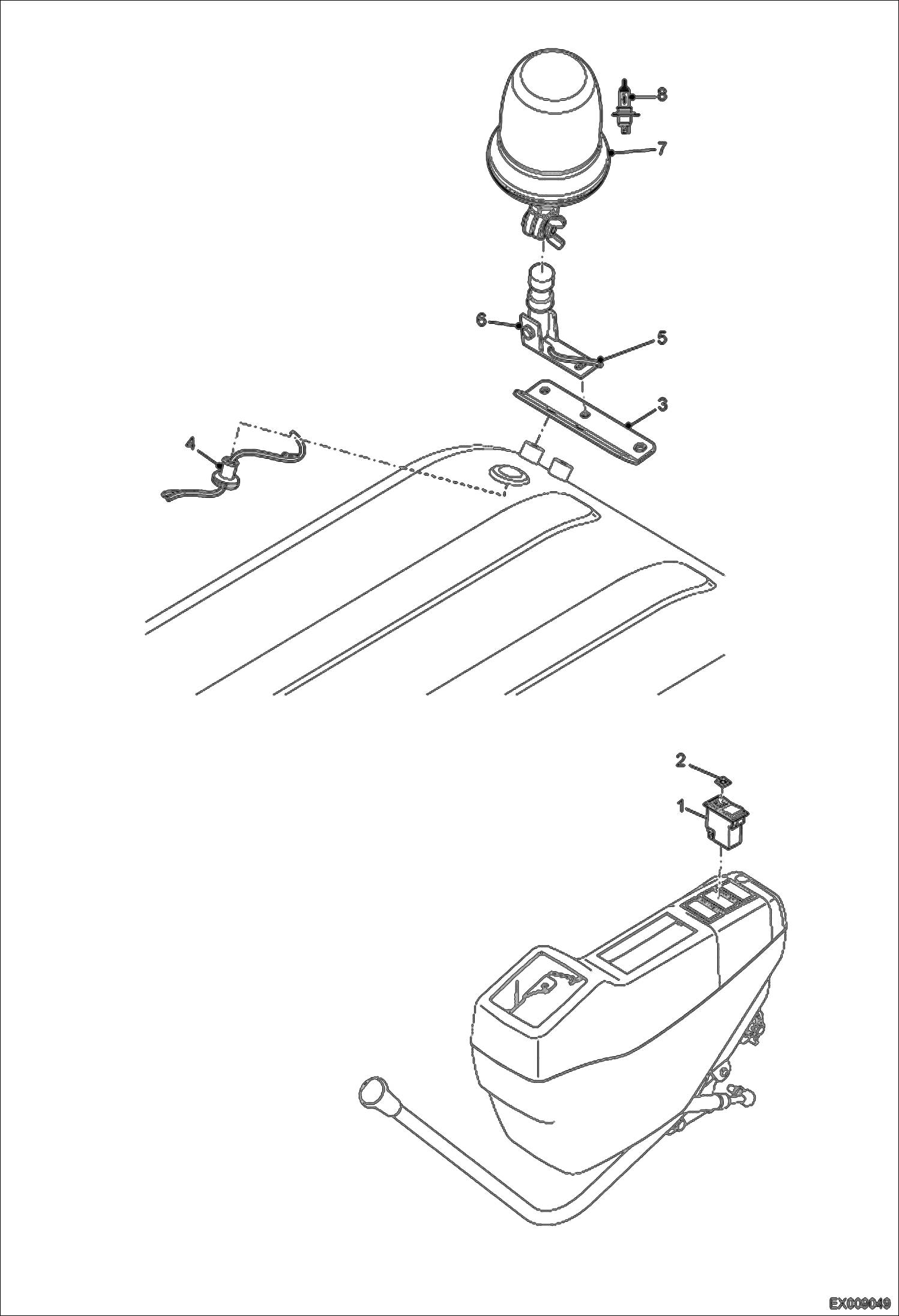 Схема запчастей Bobcat E55W - ROTATING BEACON ACCESSORIES & OPTIONS