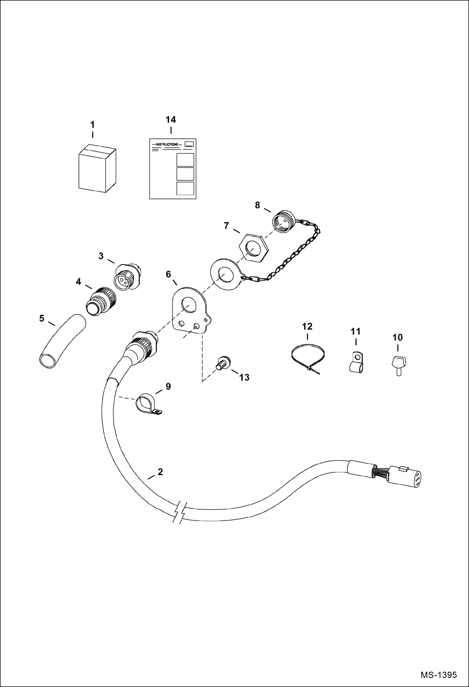 Схема запчастей Bobcat ATTACHMENT CONTROL KITS - ELECTRICAL CONTROLS KIT (7-Pin Attachments) Loader