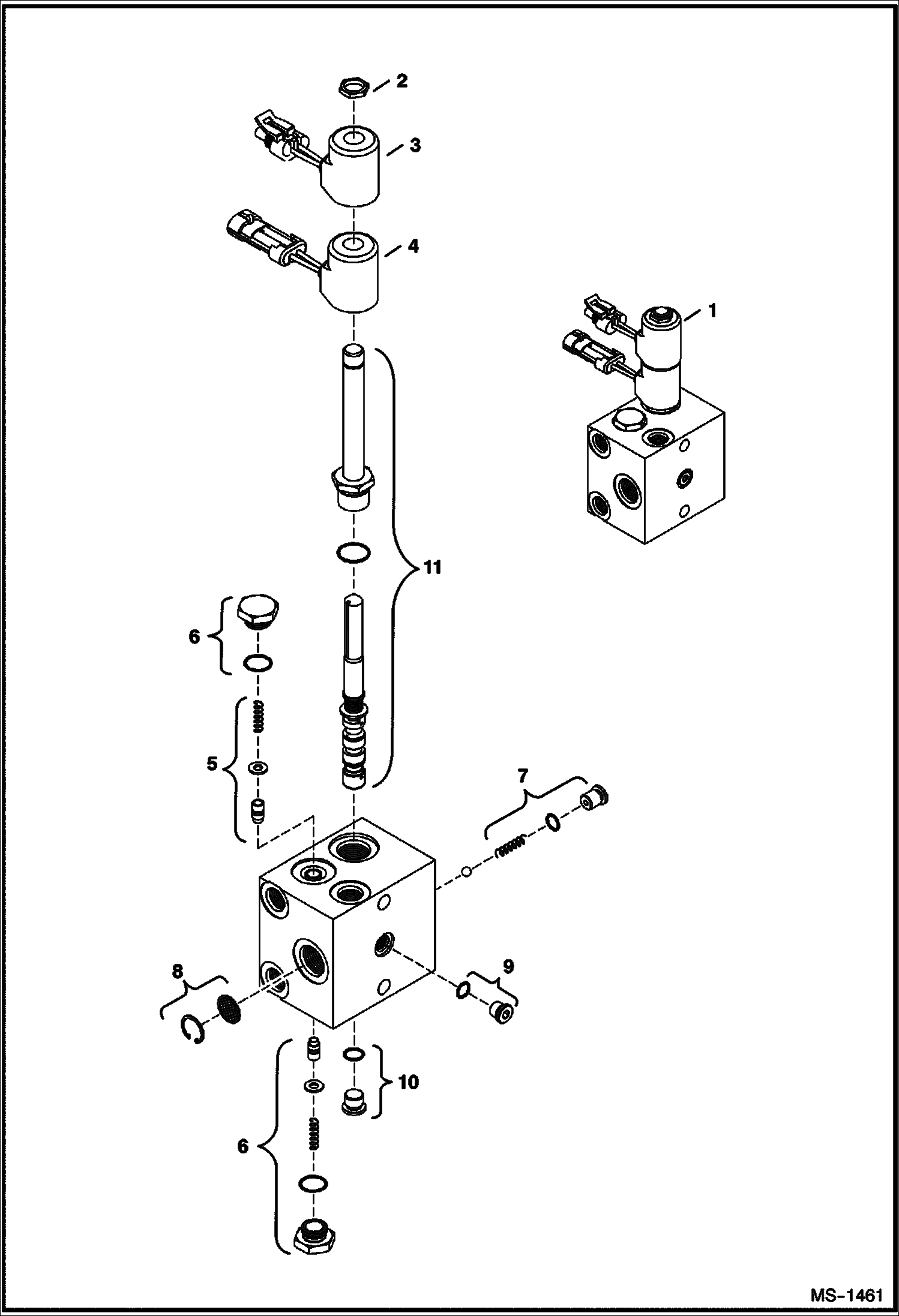 Схема запчастей Bobcat 430 - X-CHANGE (Hydraulic) (Manifold) ACCESSORIES & OPTIONS