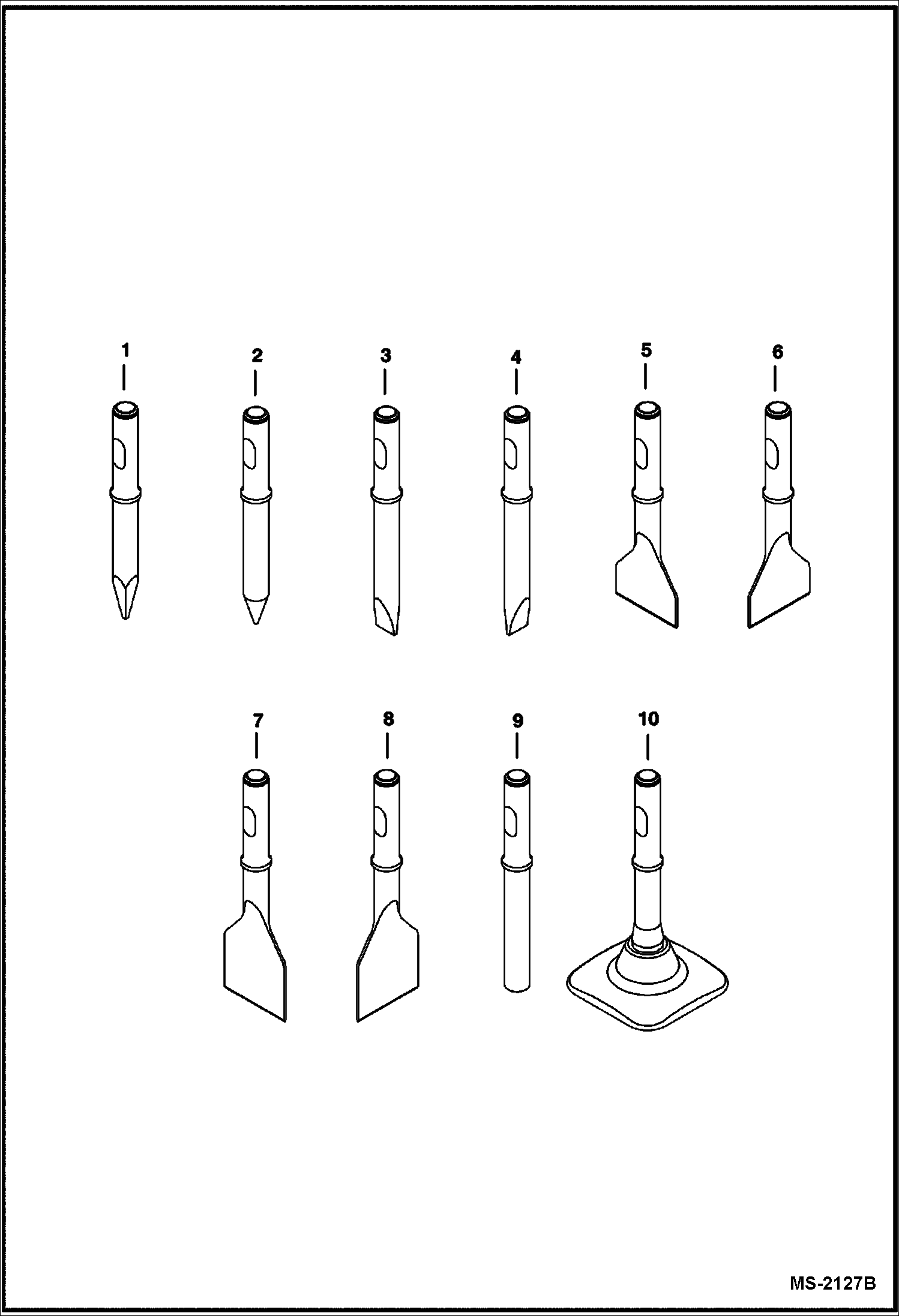 Схема запчастей Bobcat BREAKERS - BREAKER (Tools) (HB680) Loader