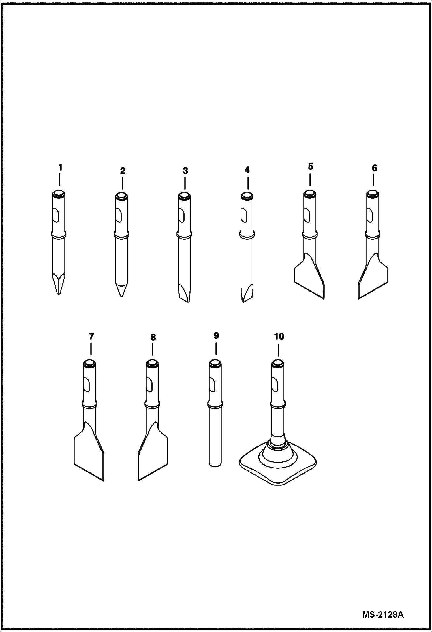 Схема запчастей Bobcat BREAKERS - BREAKER (Tools) (HB980 A00Y) Loader