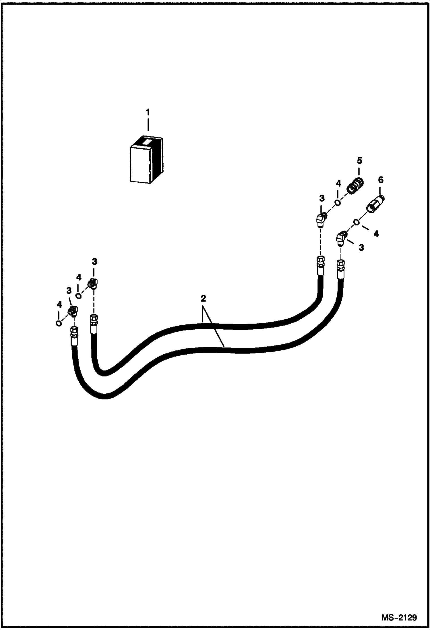Схема запчастей Bobcat BREAKERS - BREAKER (Hose Kit) (HB580) (HB680) (HB880) (HB980) (HB1180) (HB1380) (HB2380) (Use on loaders) Loader