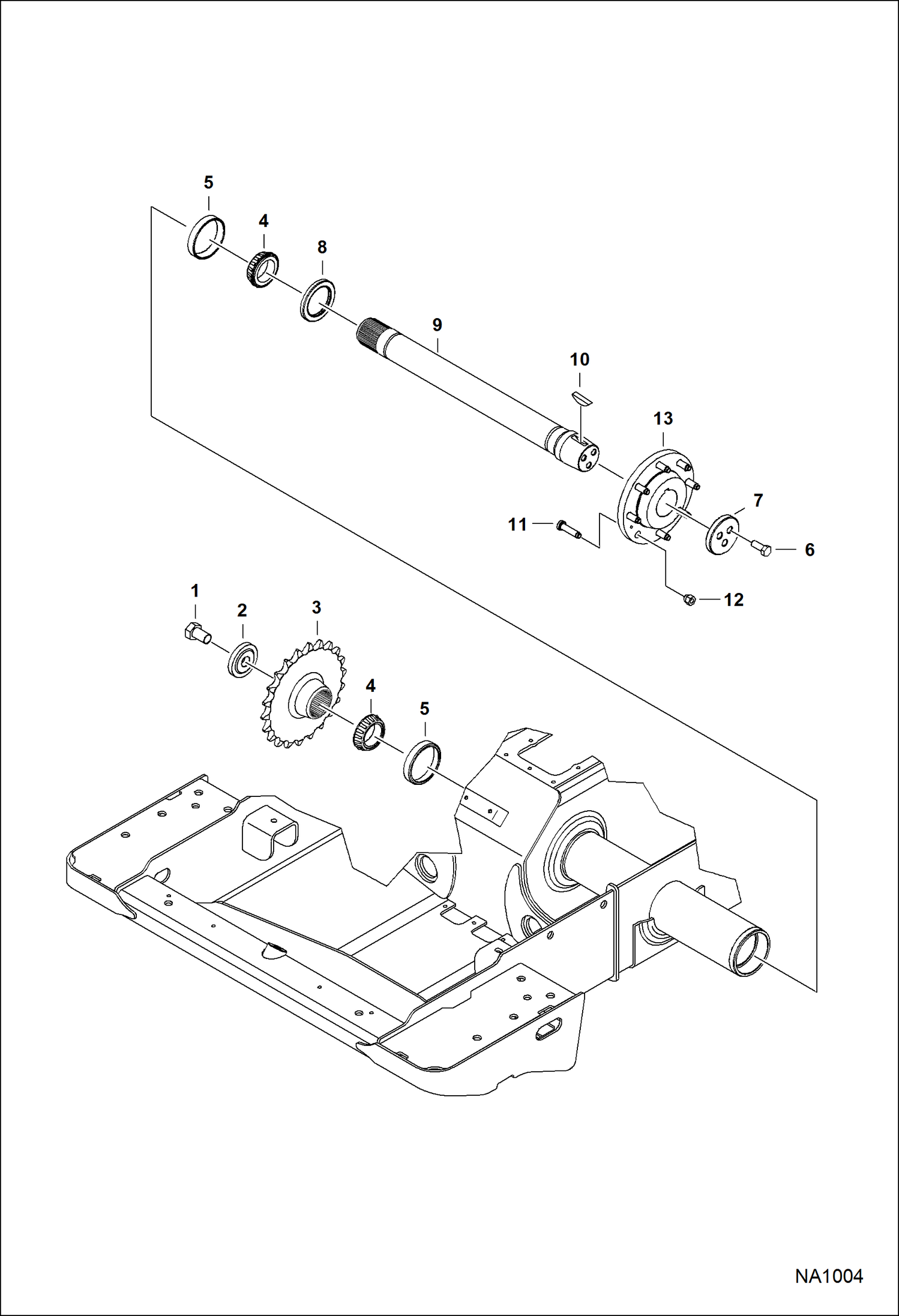 Схема запчастей Bobcat S-Series - AXLE DRIVE TRAIN
