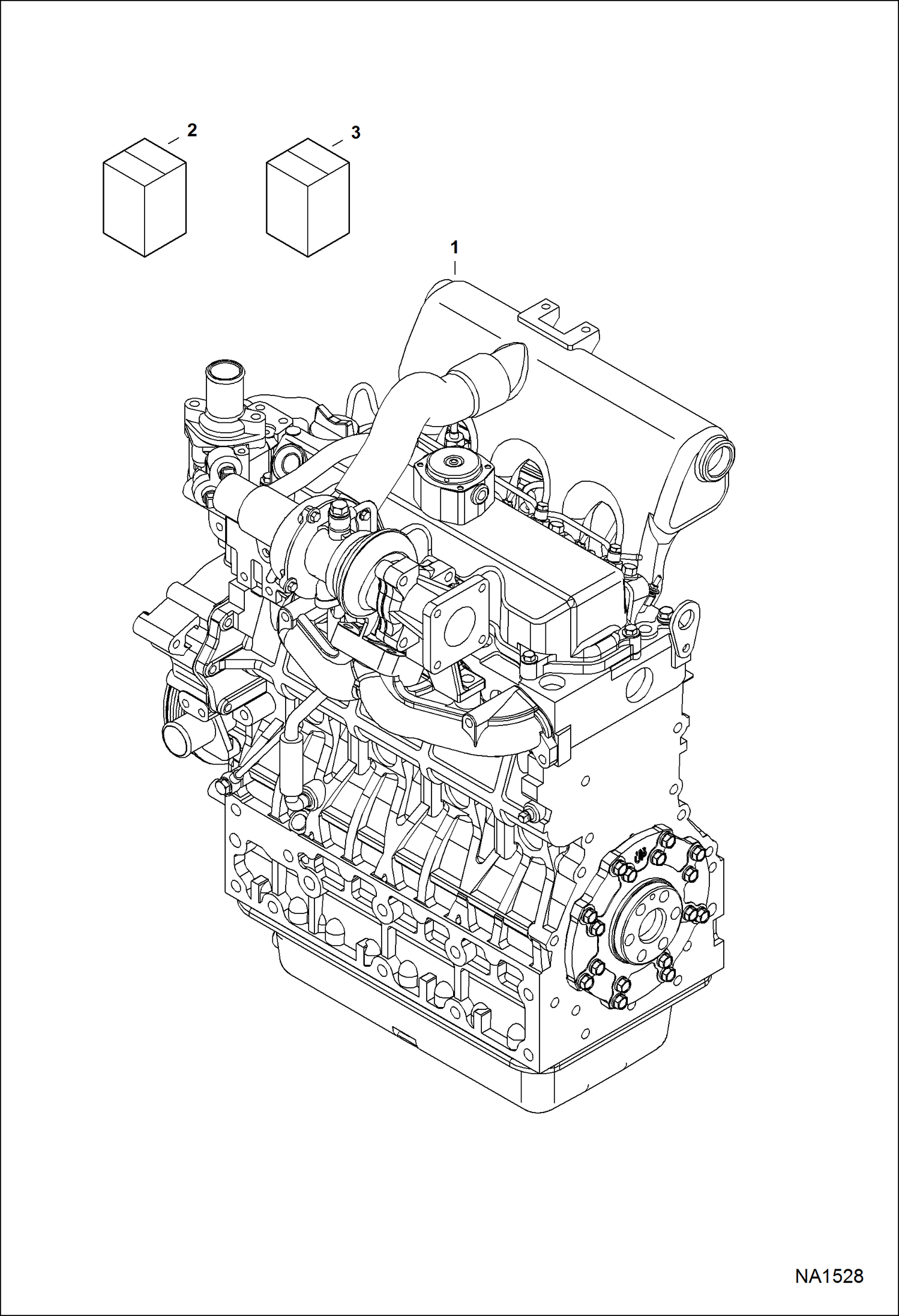 Схема запчастей Bobcat 337 - ENGINE & GASKET KITS POWER UNIT