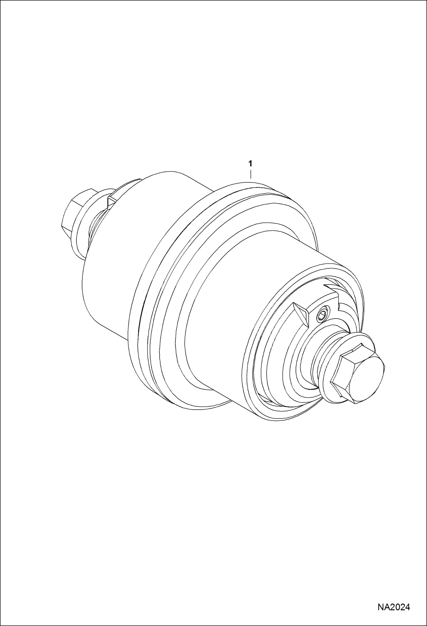 Схема запчастей Bobcat 225 - TRACK ROLLER (Steel or Rubber Track) (Bolt Mounted) UNDERCARRIAGE