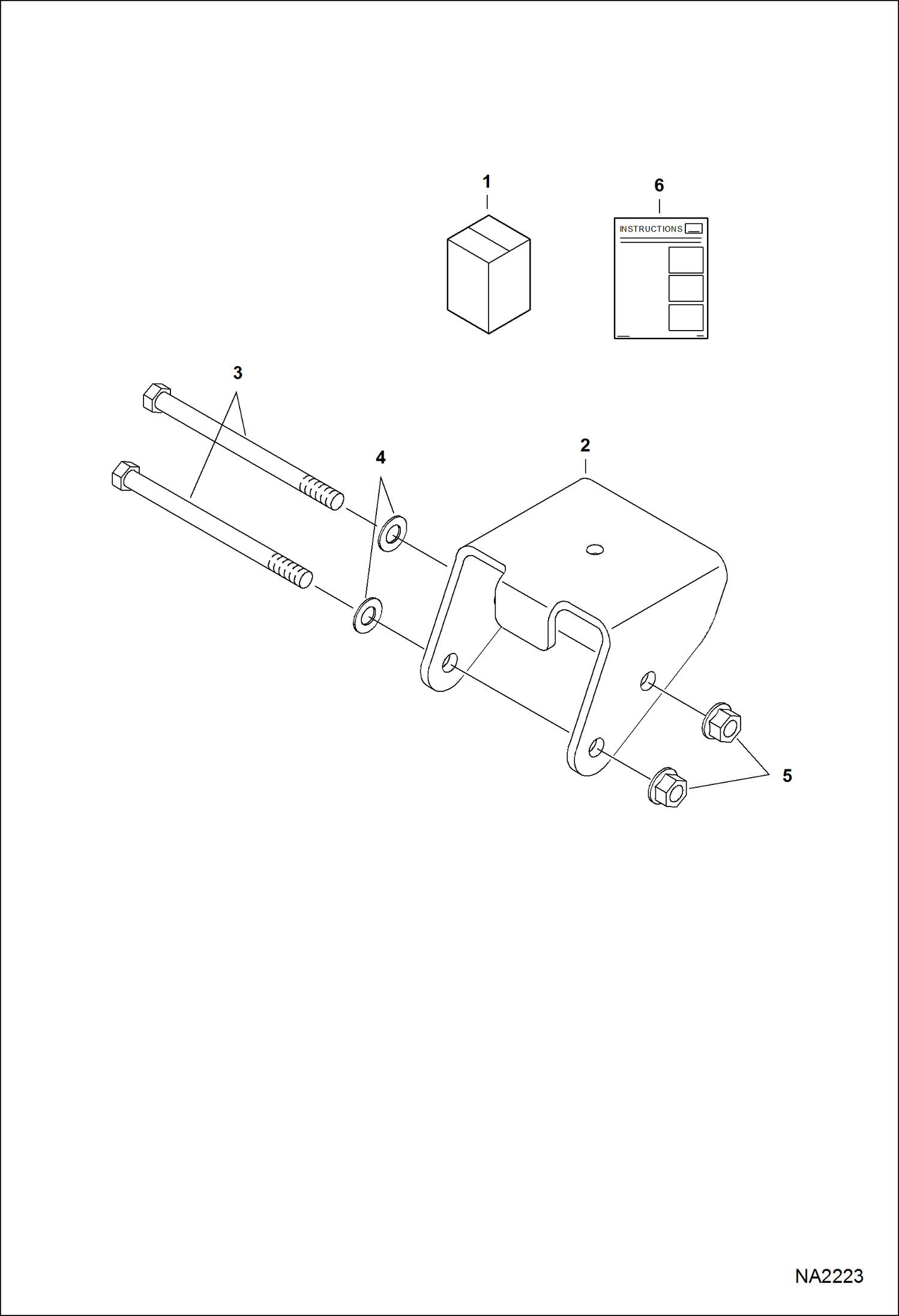 Схема запчастей Bobcat AUGERS - AUGER (Bumper Kit) (For M-Series Loaders) Loader