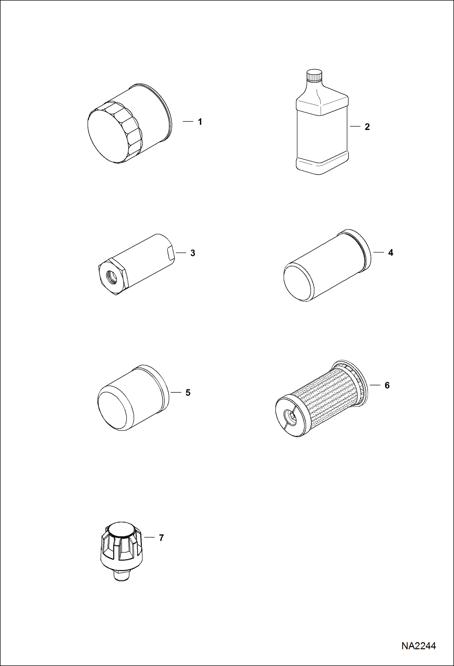 Схема запчастей Bobcat S-Series - SCHEDULED MAINTENANCE ITEMS (50 HOUR) MAINTENANCE ITEMS