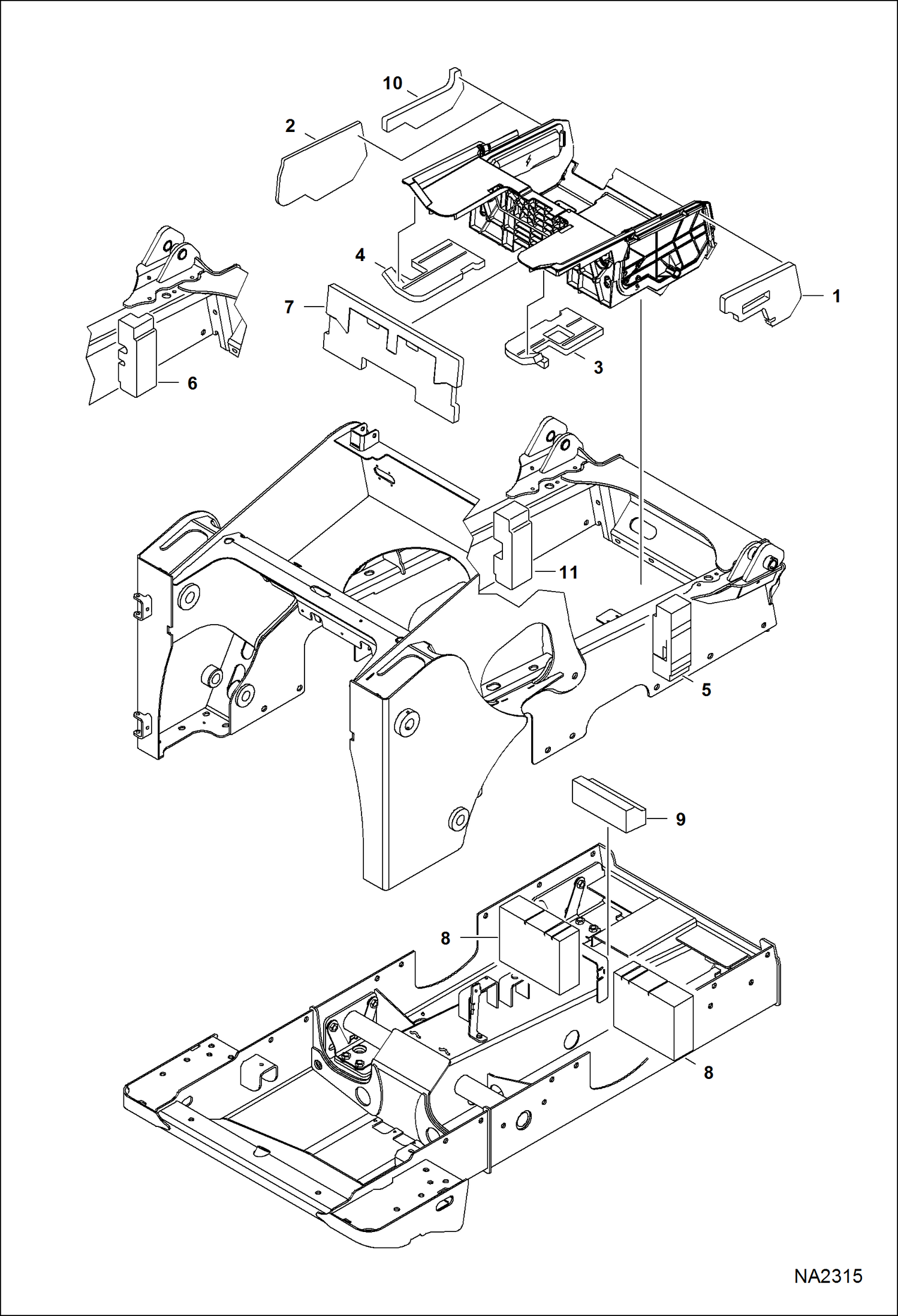 Схема запчастей Bobcat T-Series - SOUND/NOISE REDUCTION OPTION (Operator Ear) ACCESSORIES & OPTIONS