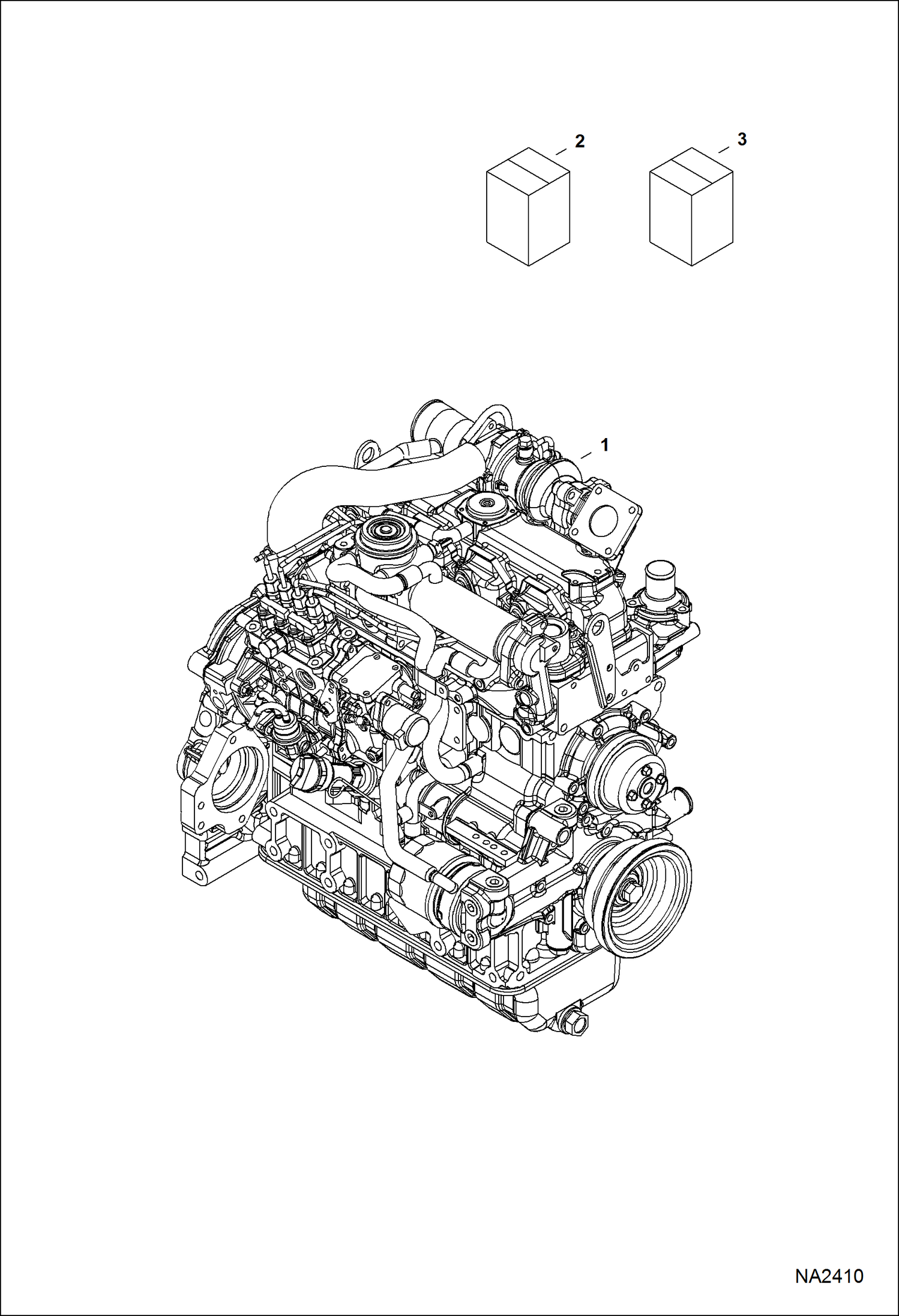 Схема запчастей Bobcat S-Series - ENGINE & GASKET KITS POWER UNIT