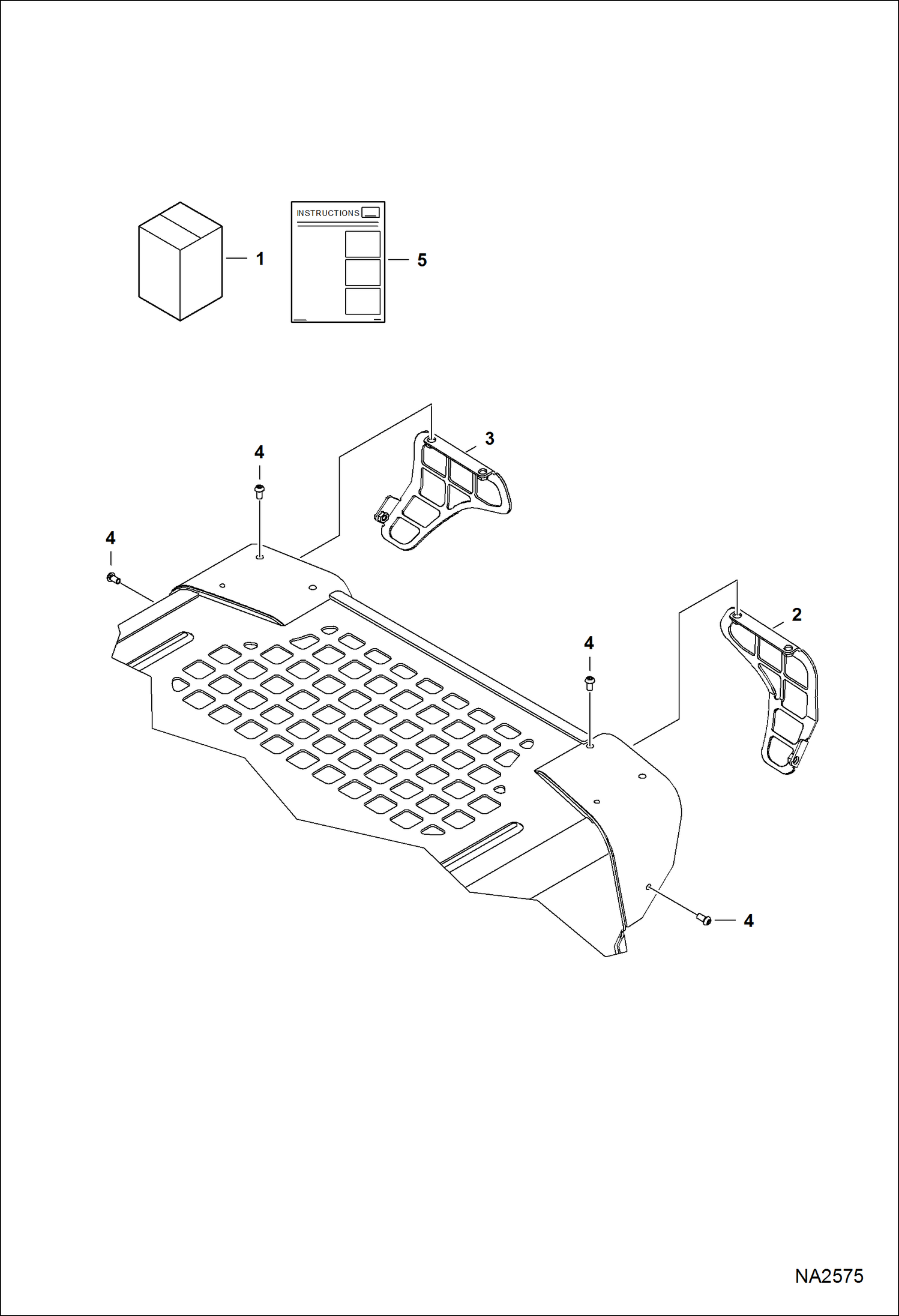 Схема запчастей Bobcat FORESTRY CUTTER - FORESTRY CUTTER (Light Guard Kit) (Front) (M-Series) Loader