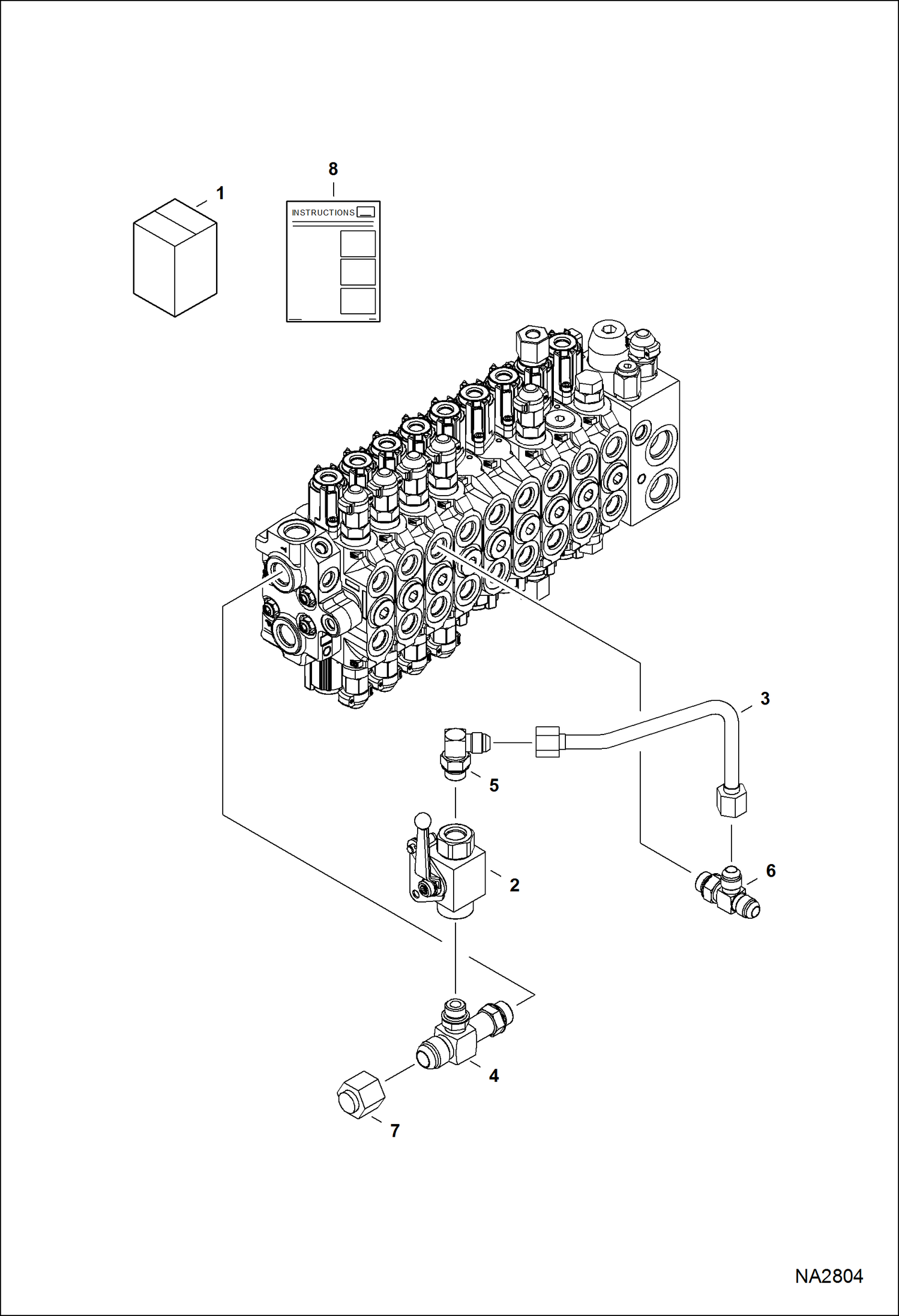 Схема запчастей Bobcat E42 - DIRECT TO TANK KIT ACCESSORIES & OPTIONS