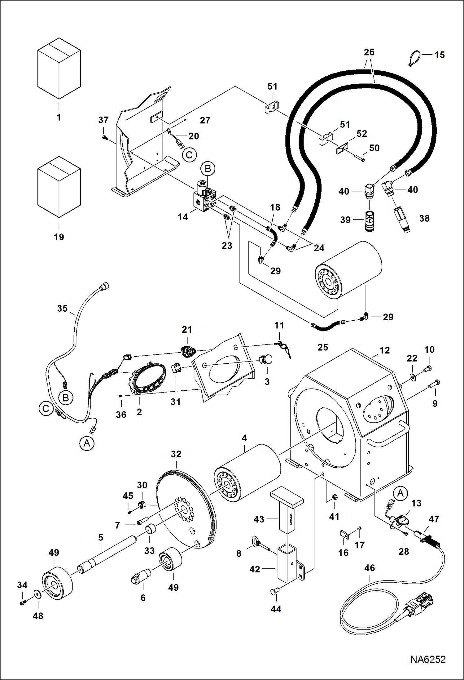 Схема запчастей Bobcat REBAR BENDER - REBAR BENDER (Main Frame) (AZHN) Loader
