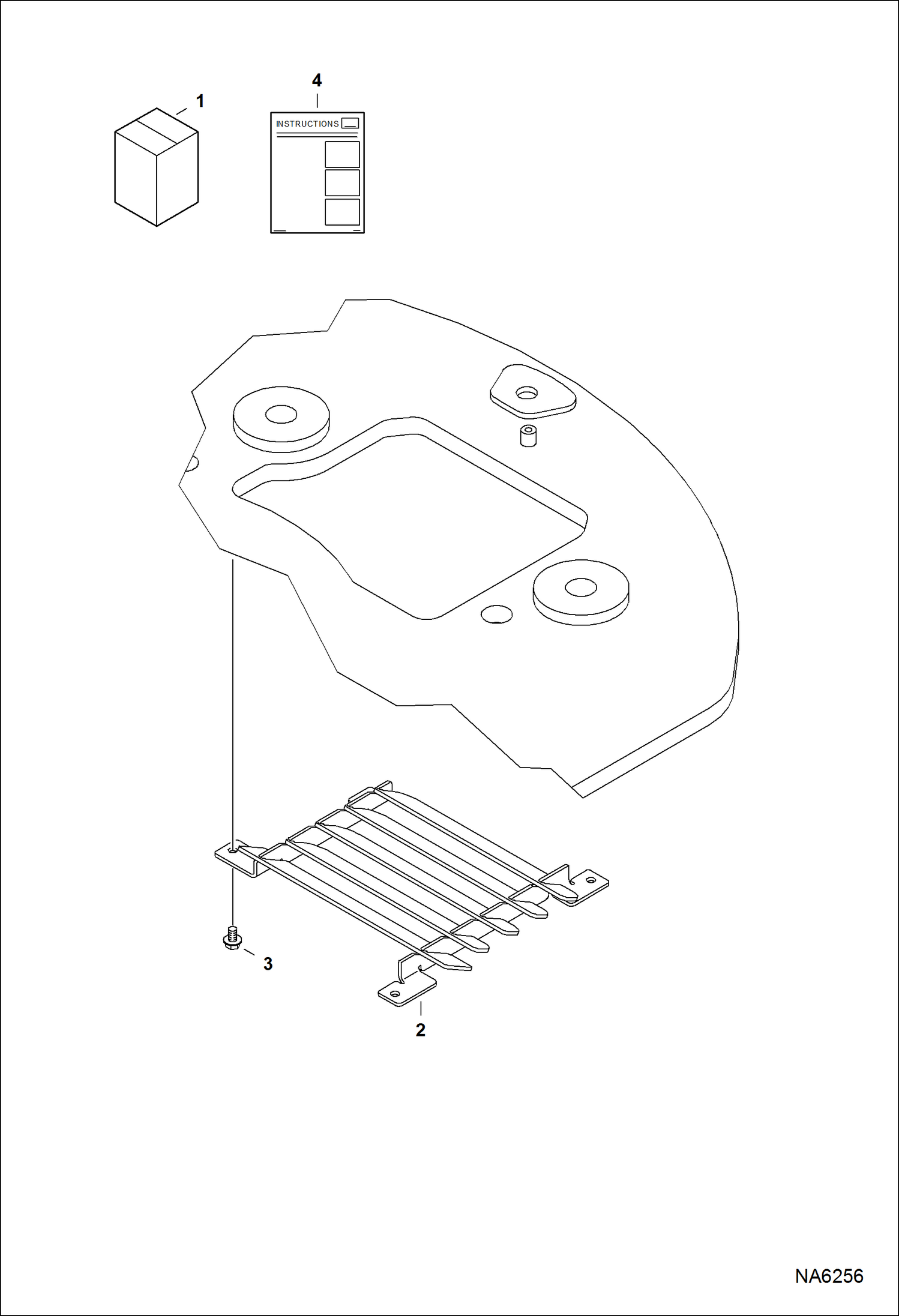 Схема запчастей Bobcat E32 - DEFLECTOR KIT ACCESSORIES & OPTIONS