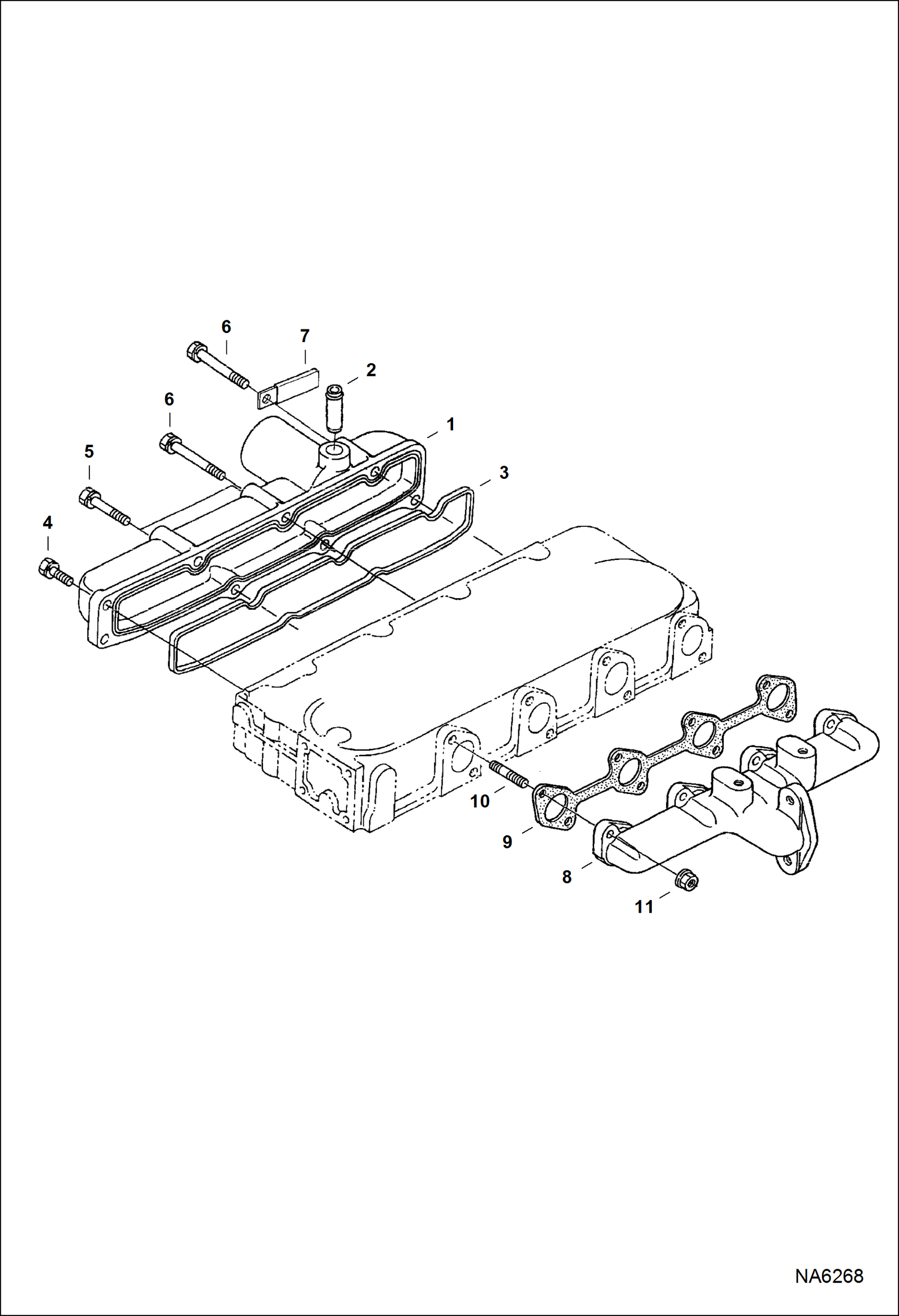 Схема запчастей Bobcat E26 - MANIFOLDS POWER UNIT