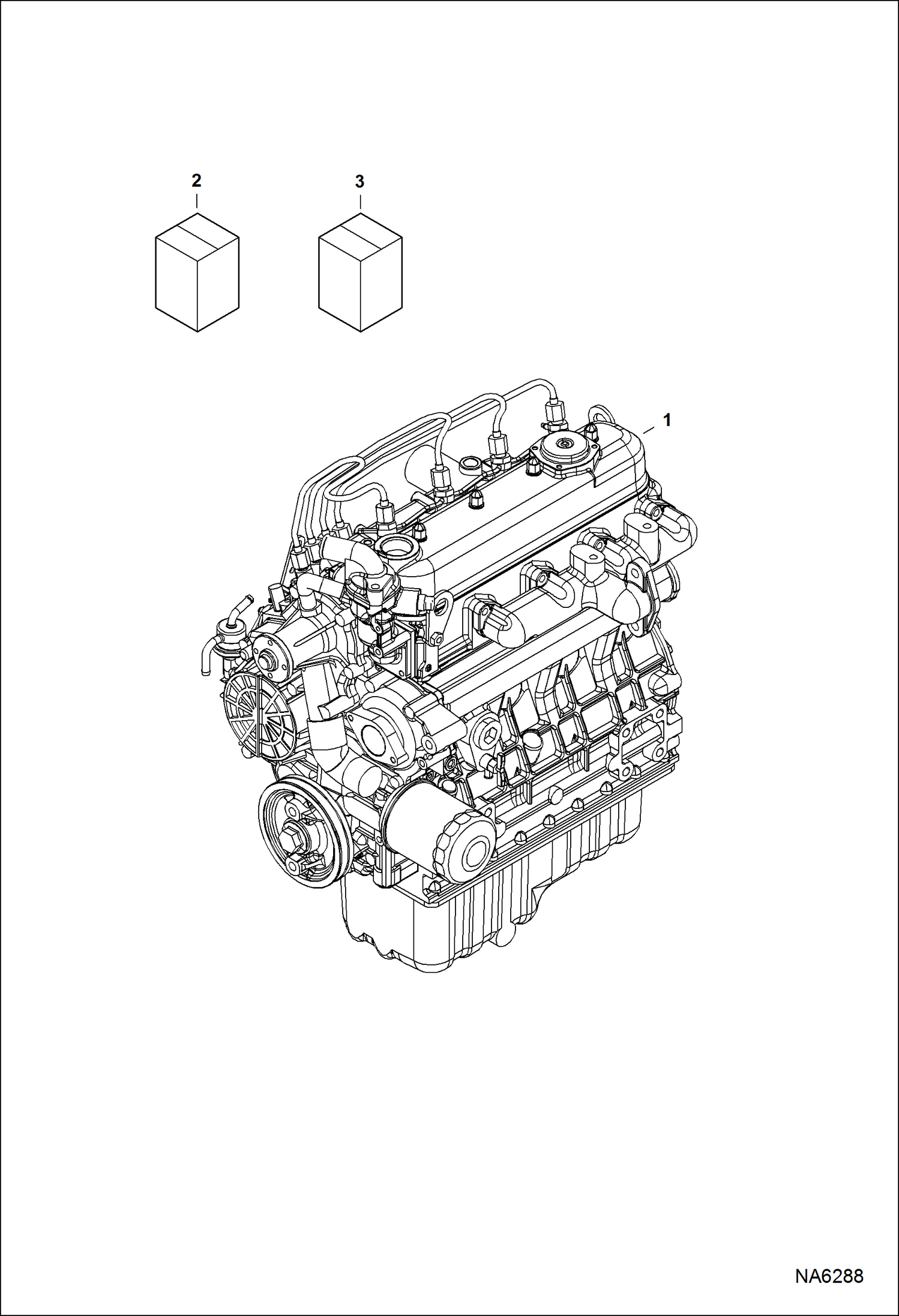 Схема запчастей Bobcat E26 - ENGINE & GASKET KITS POWER UNIT