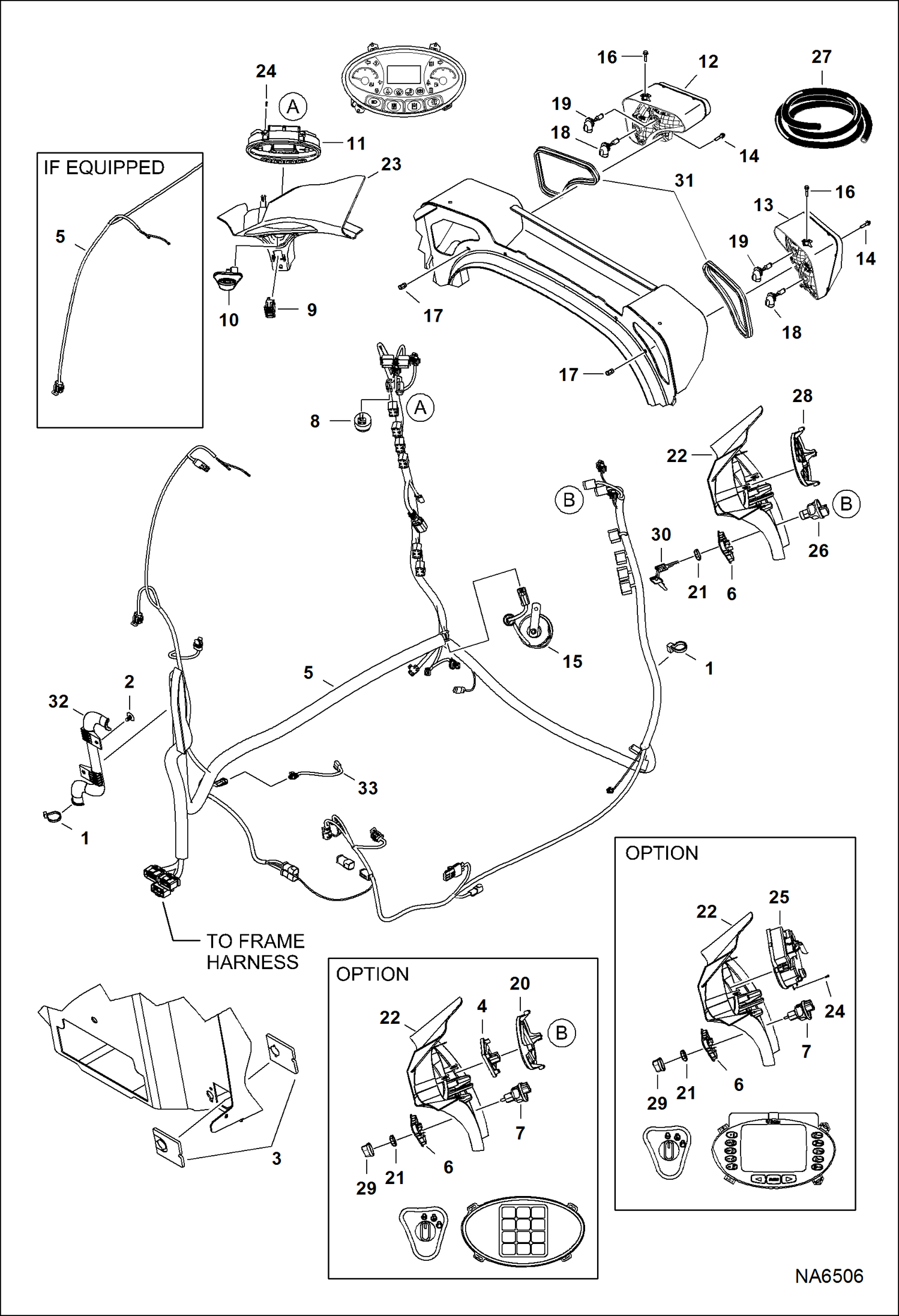 Схема запчастей Bobcat S-Series - CAB ELECTRICAL CIRCUITRY ELECTRICAL SYSTEM