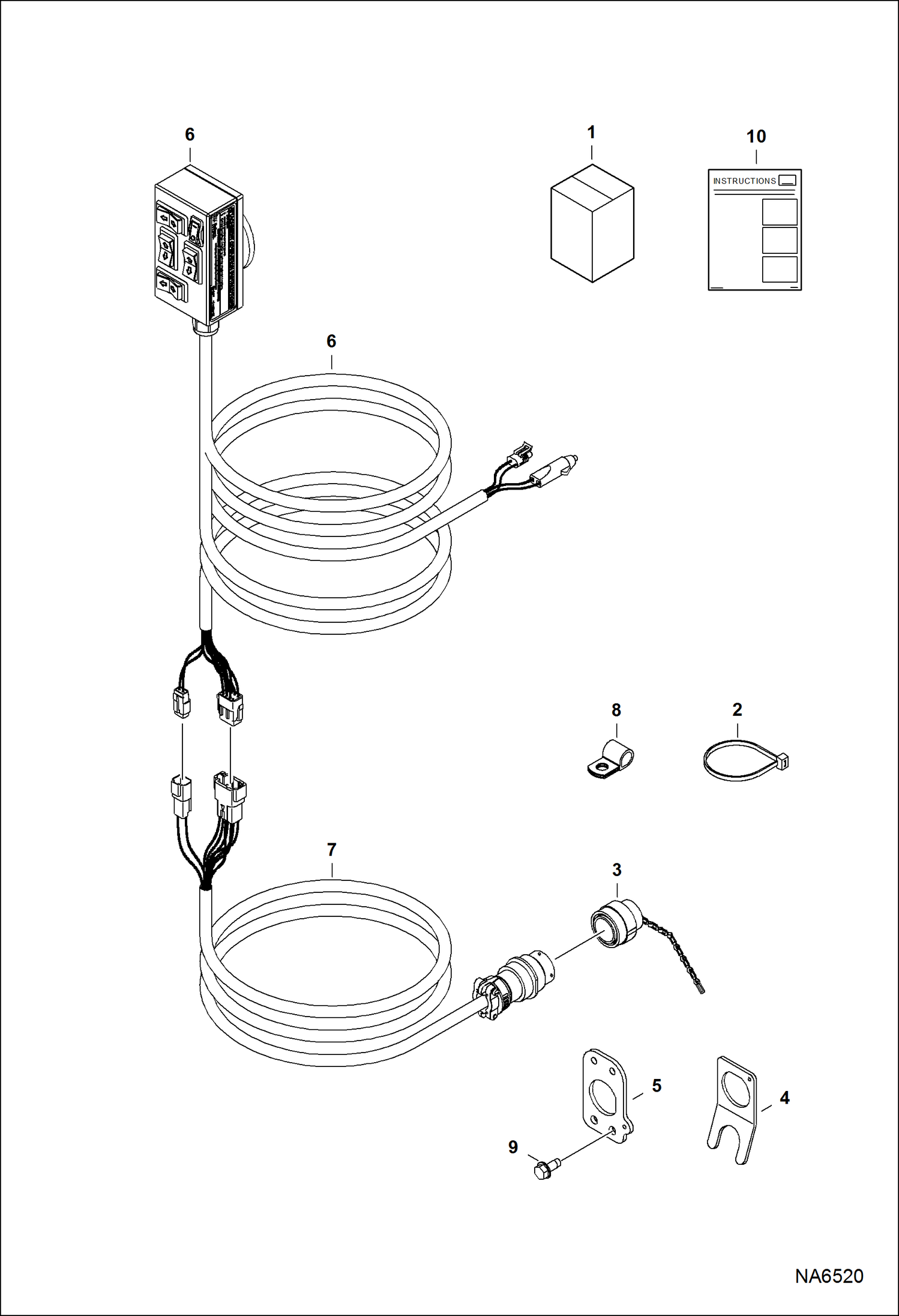 Схема запчастей Bobcat ATTACHMENT CONTROL KITS - ATTACHMENT PLUS KIT Loader
