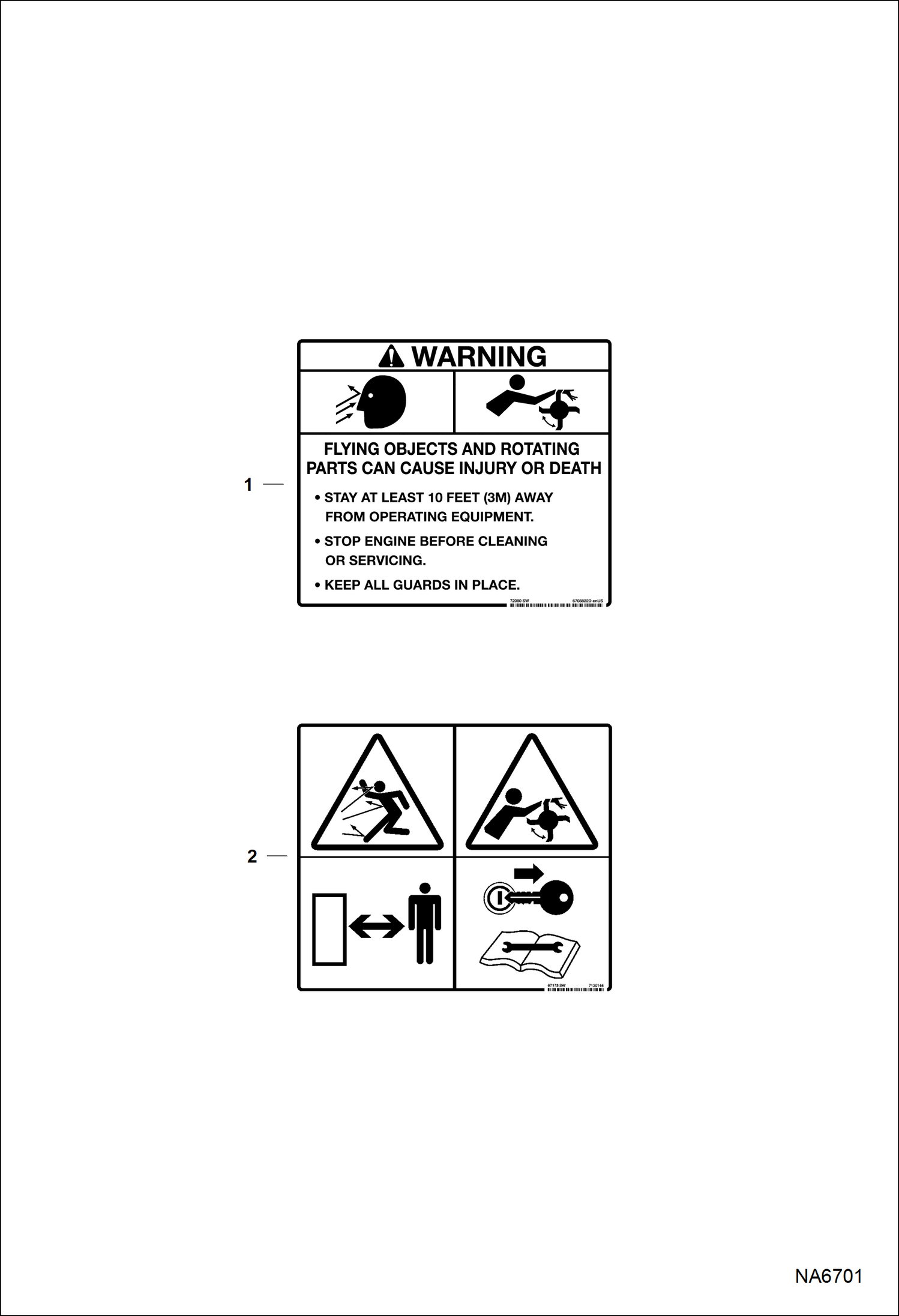 Схема запчастей Bobcat POWER RAKE - POWER RAKE (Decals) (No-Text) Loader
