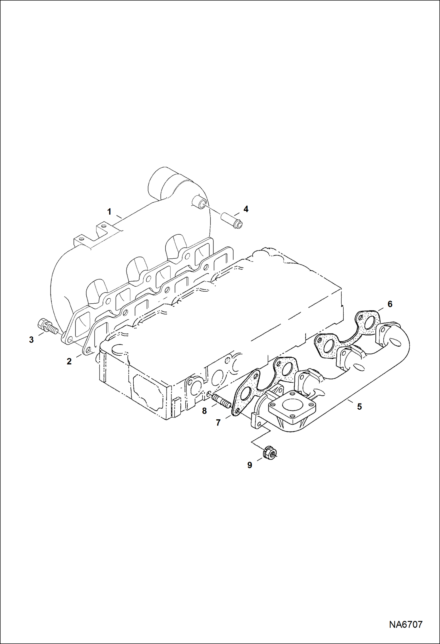 Схема запчастей Bobcat S-Series - MANIFOLDS POWER UNIT