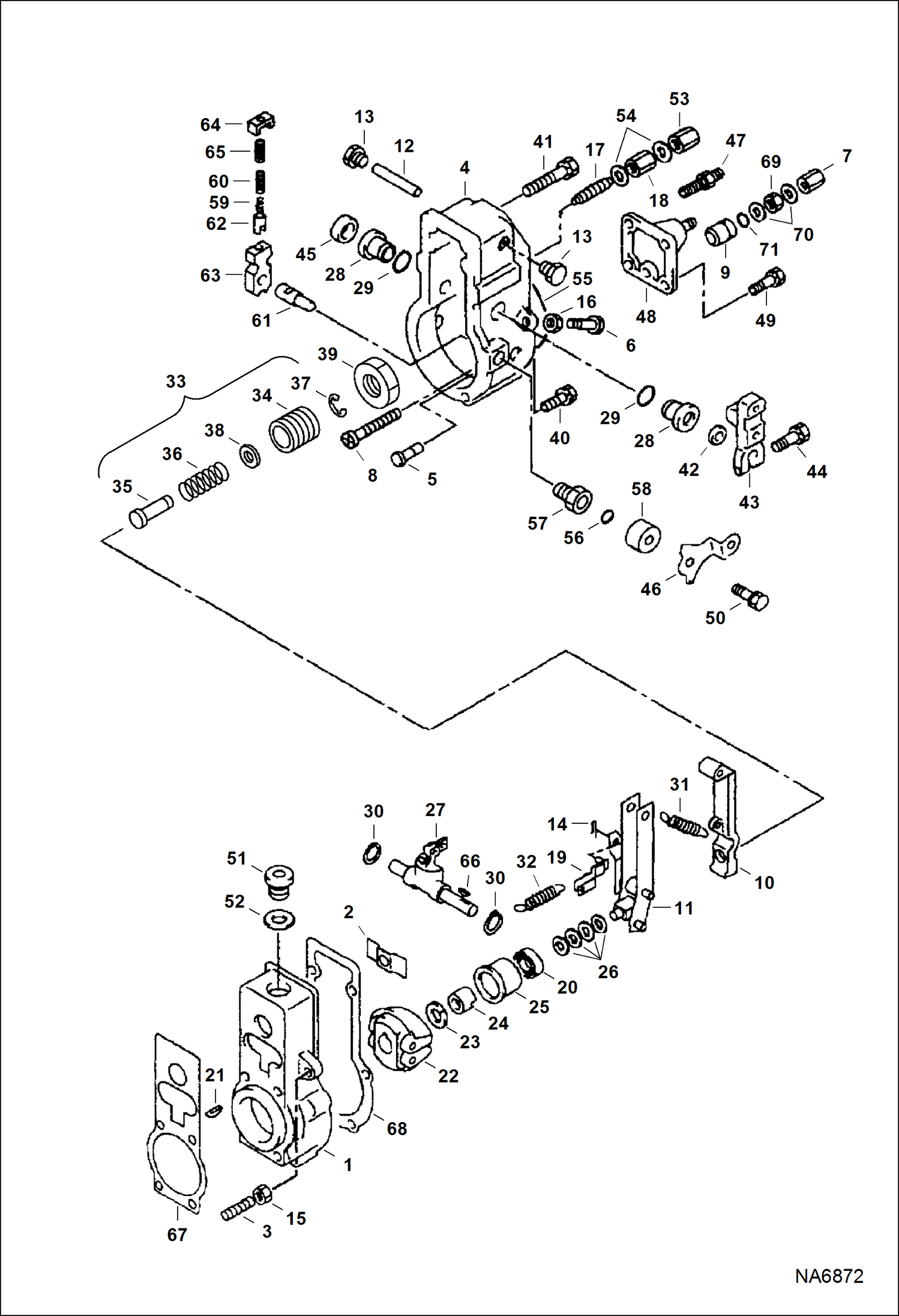Схема запчастей Bobcat ASPHALT HEATER & GENERATOR - ASPHALT HEATER & GENERATOR (Engine) (Governor) Loader