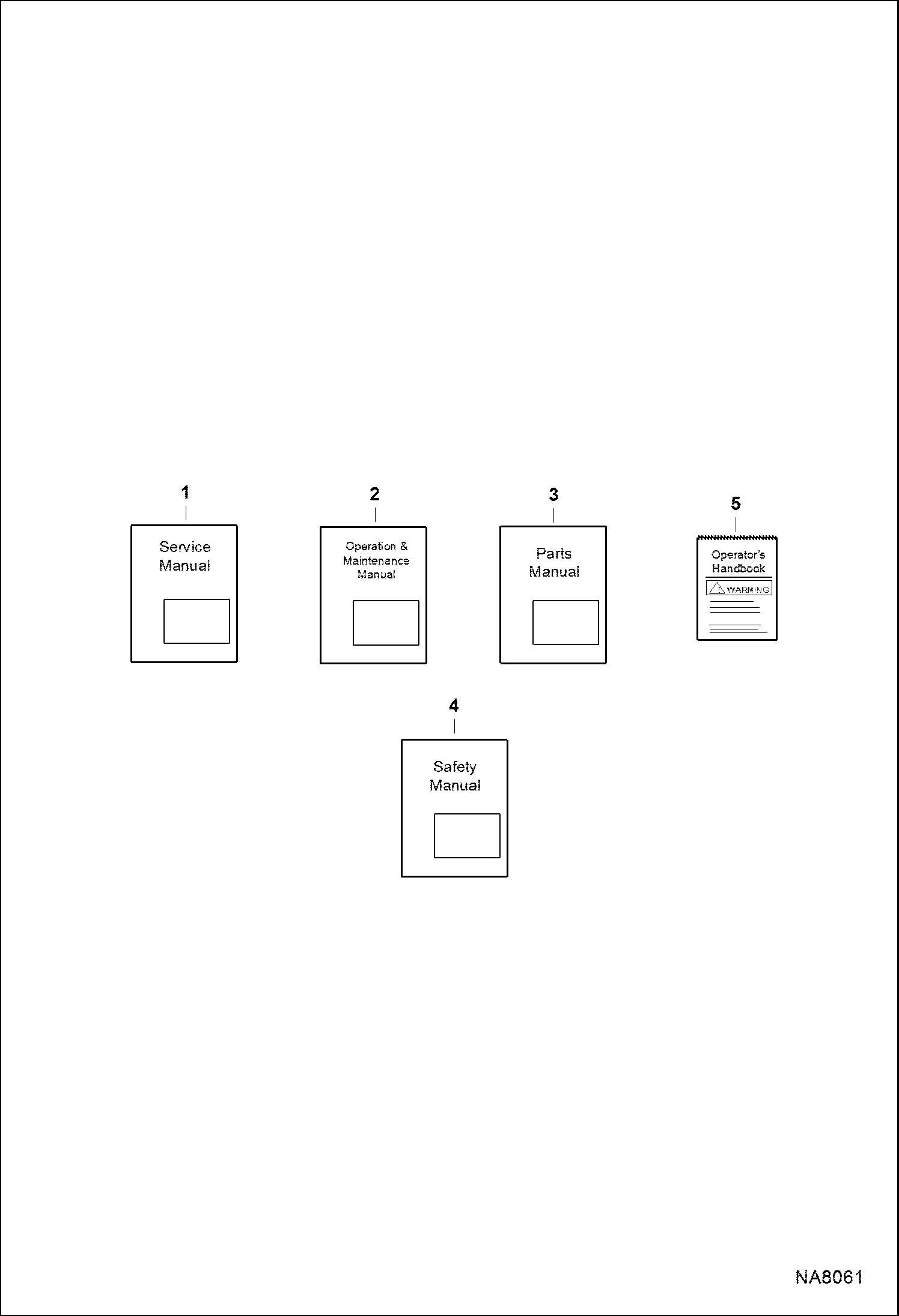 Схема запчастей Bobcat E55 - MAINTENANCE ITEMS (Literature) MAINTENANCE ITEMS