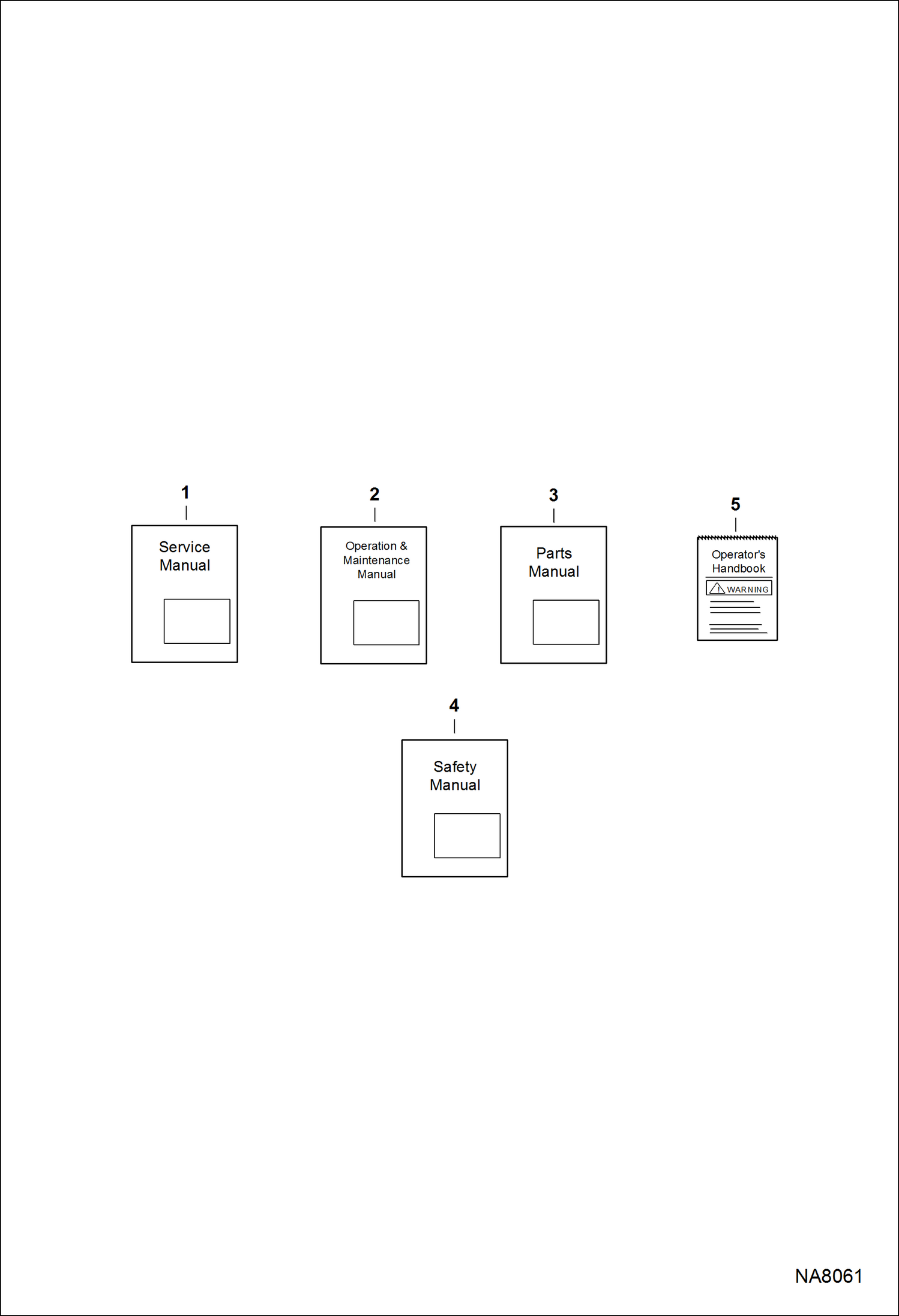 Схема запчастей Bobcat E25 - MAINTENANCE ITEMS (Literature) MAINTENANCE ITEMS