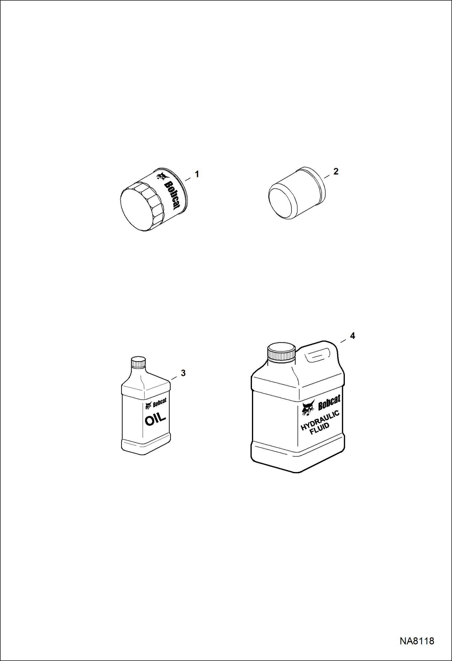 Схема запчастей Bobcat 3600 - SCHEDULED MAINTENANCE ITEMS (First 50 Hours) MAINTENANCE ITEMS