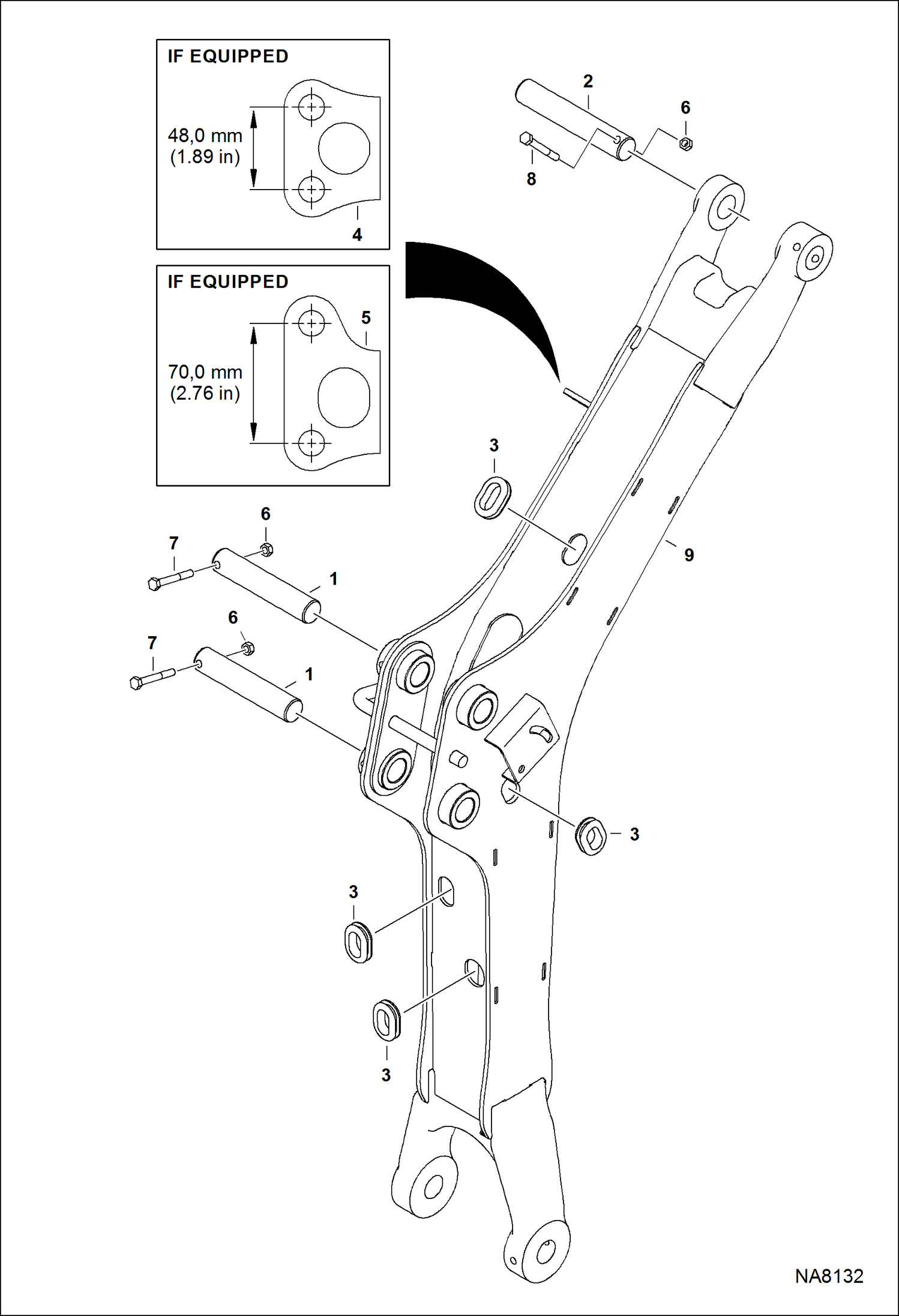 Схема запчастей Bobcat 418 - BOOM WORK EQUIPMENT